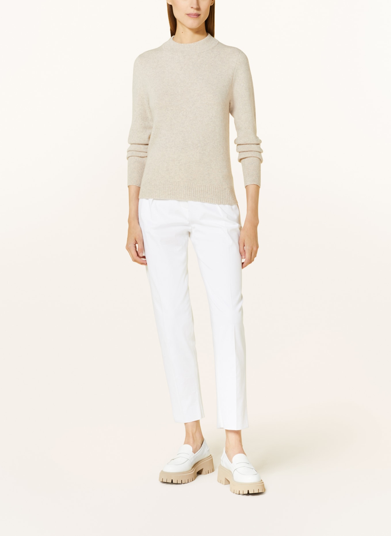 HEMISPHERE Cashmere-Pullover, Farbe: CREME (Bild 2)