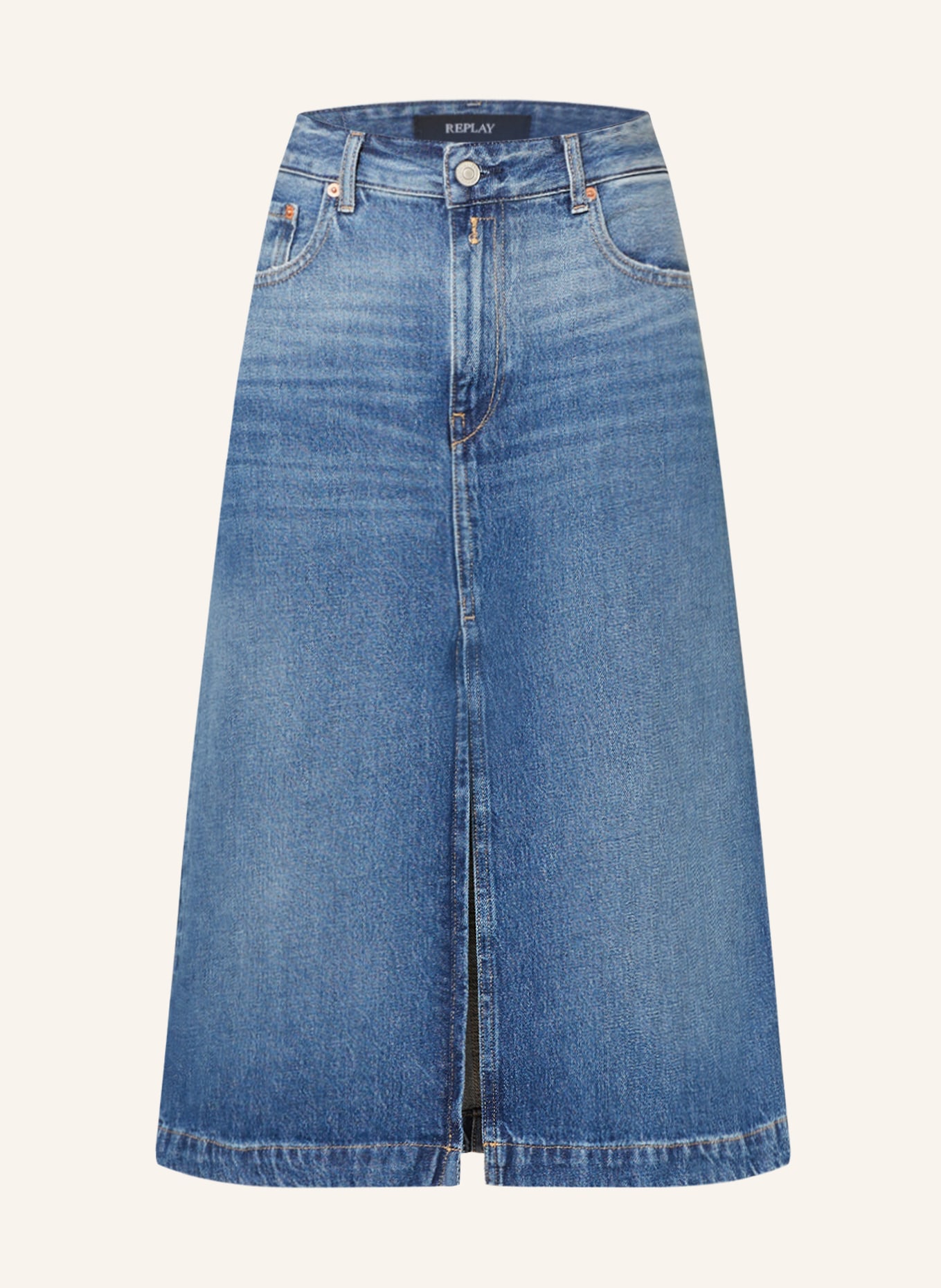 REPLAY Spódnica jeansowa, Kolor: 009 MEDIUM BLUE (Obrazek 1)