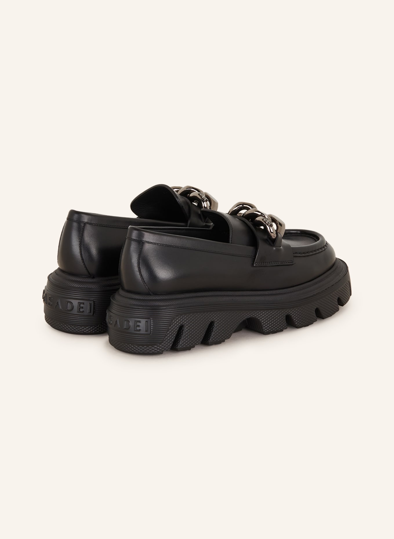 CASADEI Platform loafers GENERATION C, Color: BLACK (Image 2)