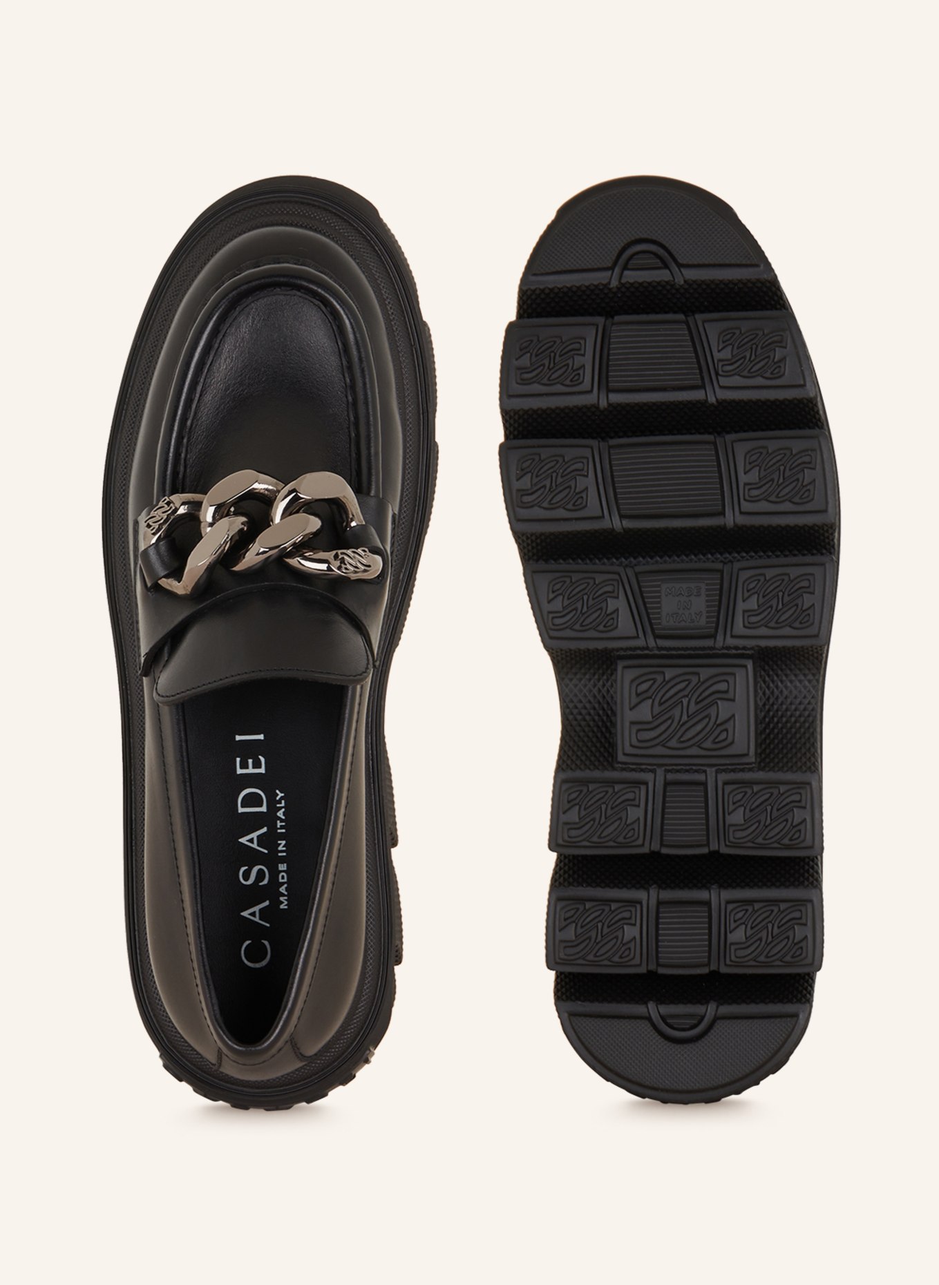 CASADEI Platform loafers GENERATION C, Color: BLACK (Image 5)