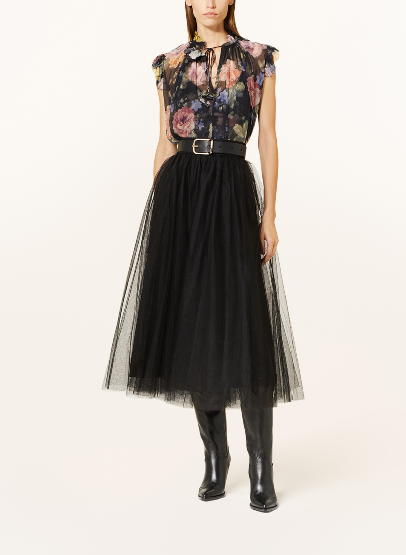 ZIMMERMANN Tulle skirt, Color: BLACK (Image 2)