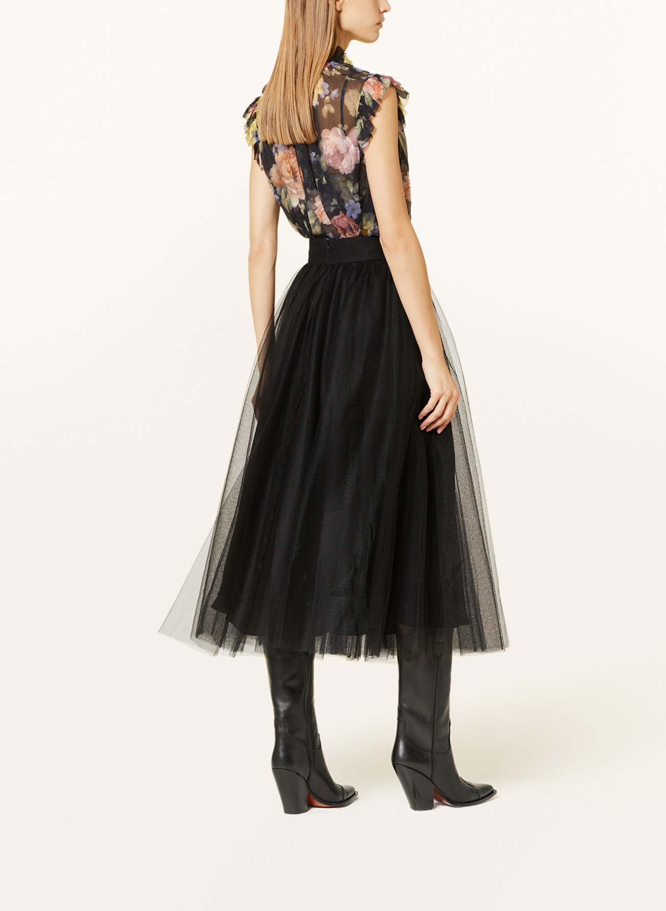 ZIMMERMANN Tulle skirt, Color: BLACK (Image 3)
