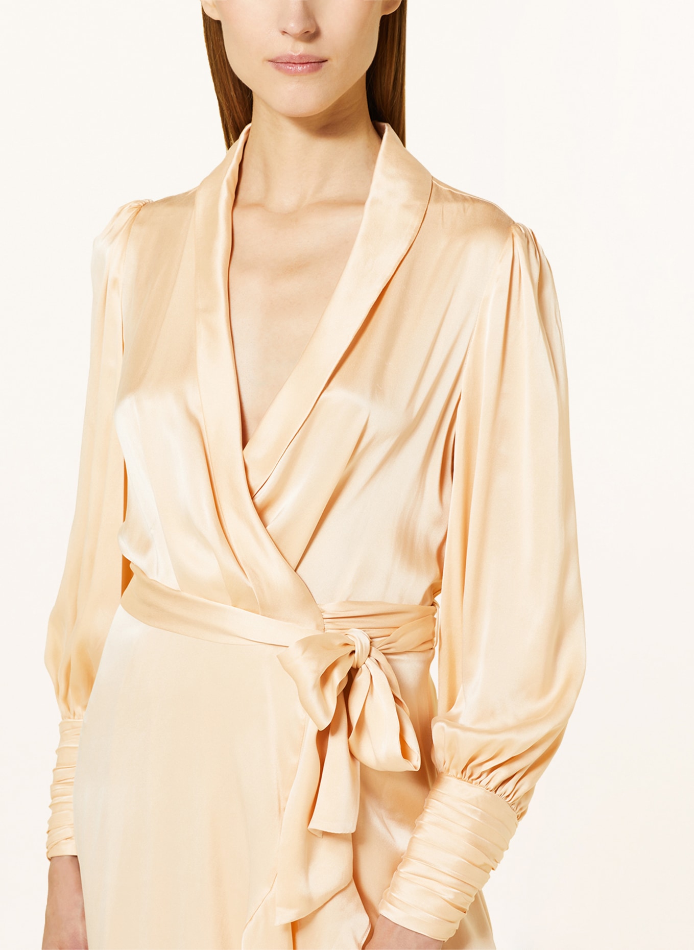 ZIMMERMANN Wrap dress made of silk, Color: LIGHT ORANGE (Image 4)