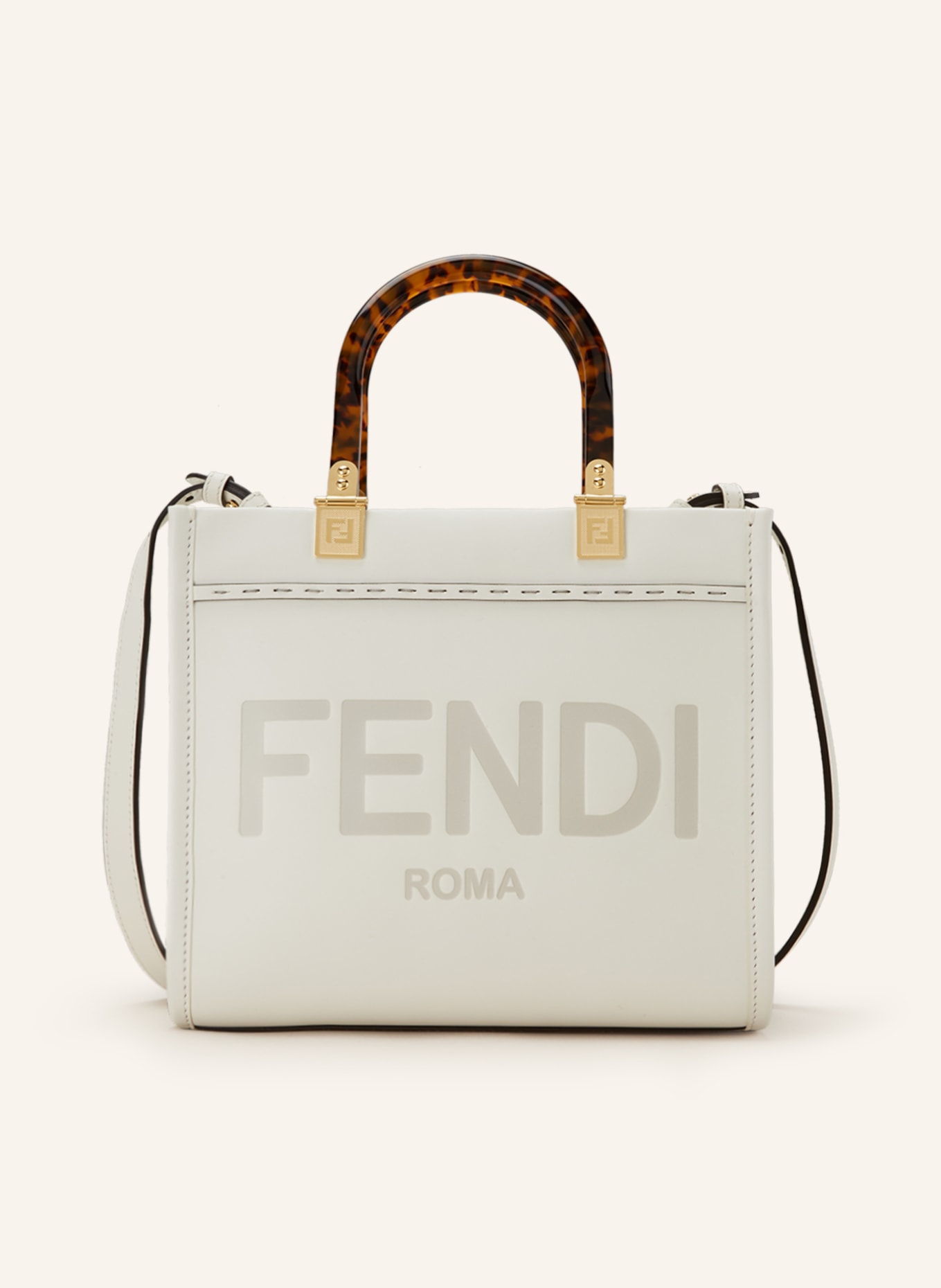 FENDI Shopper SUNSHINE SMALL, Color: WHITE (Image 1)