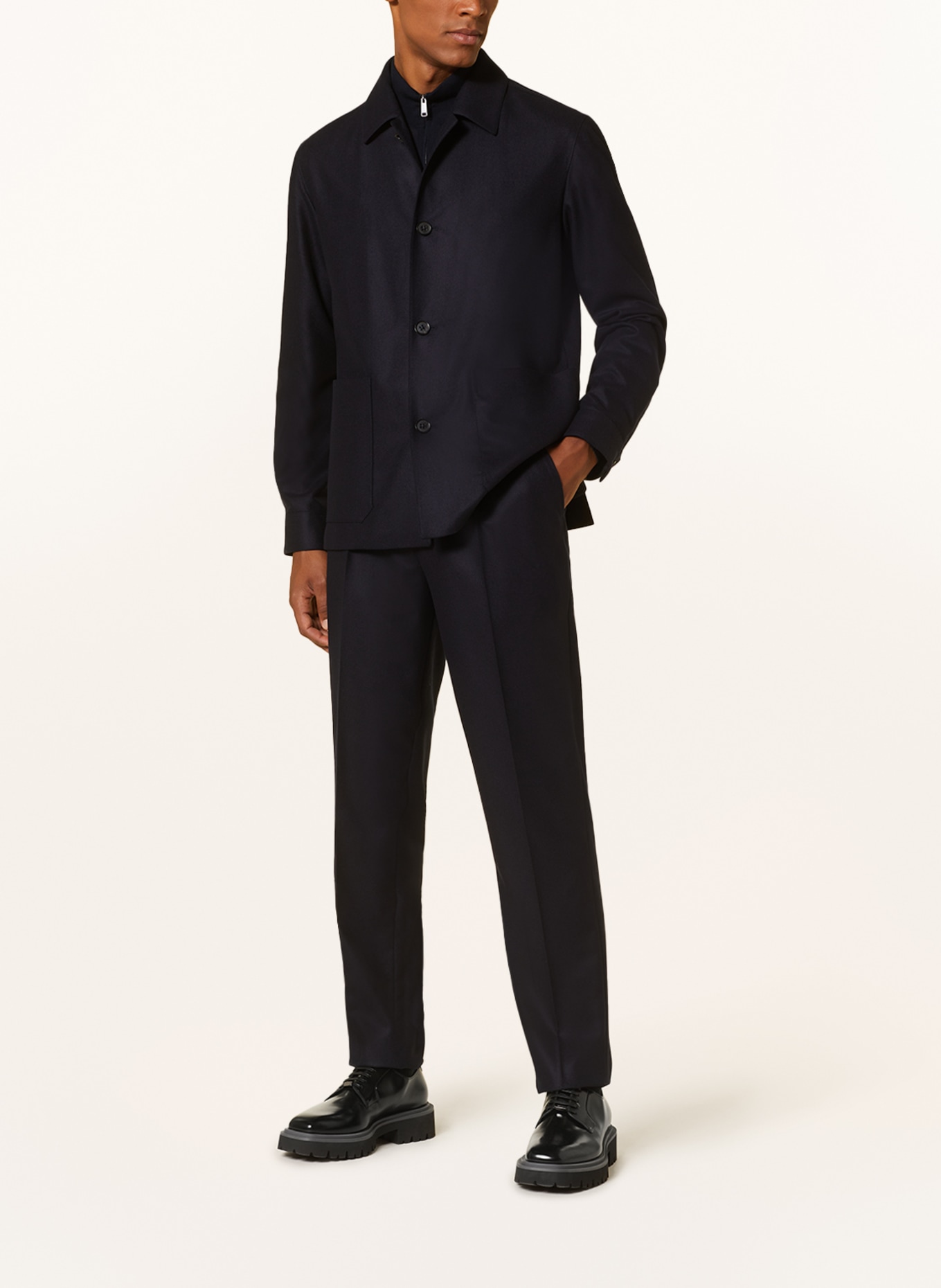 ZEGNA Suit trousers regular fit, Color: DARK BLUE (Image 2)
