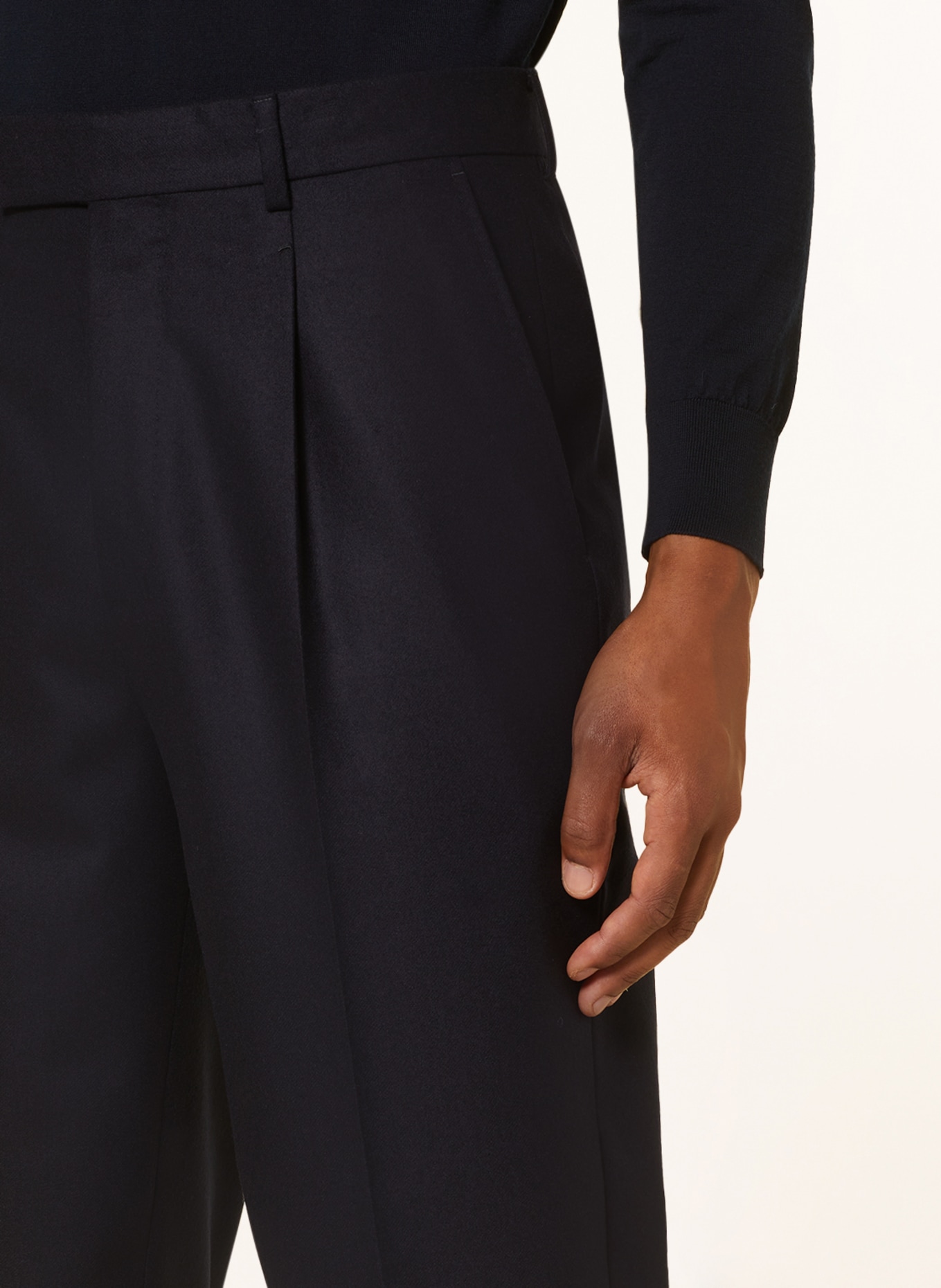 ZEGNA Oblekové kalhoty Regular Fit, Barva: TMAVĚ MODRÁ (Obrázek 5)
