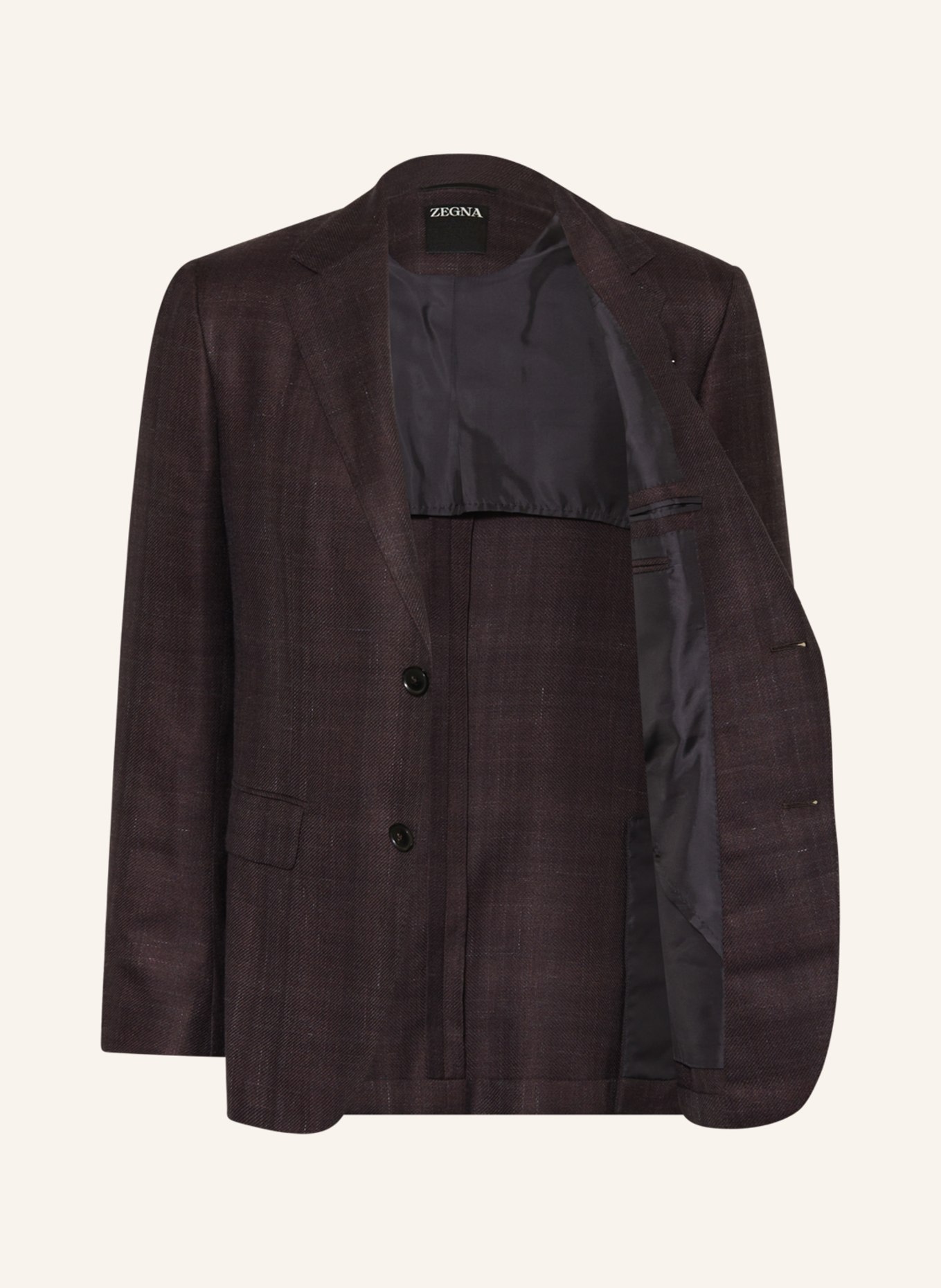 ZEGNA Tailored jacket extra slim fit with cashmere, Color: DARK RED (Image 4)