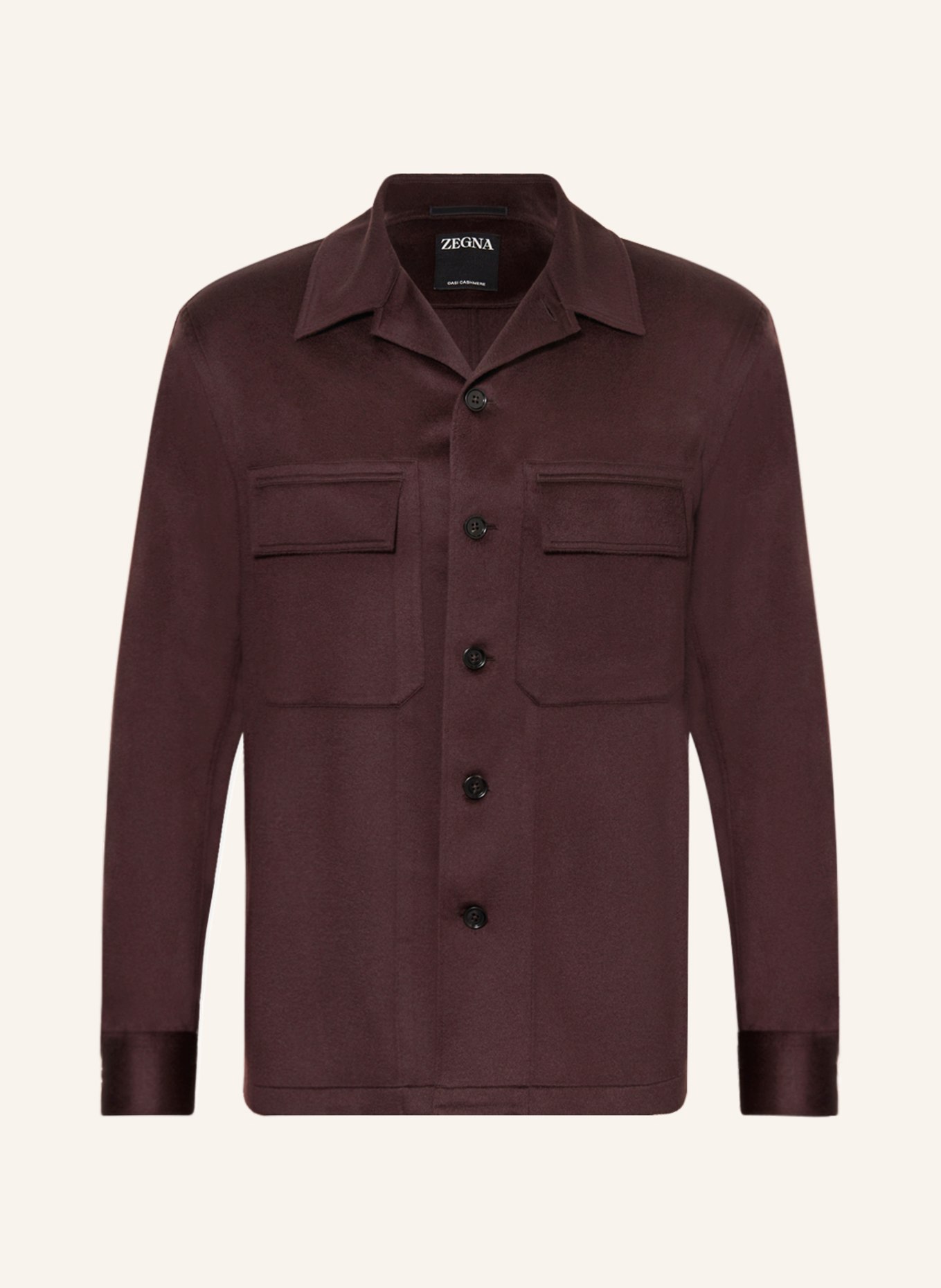ZEGNA Cashmere overshirt, Color: DARK RED(Image null)