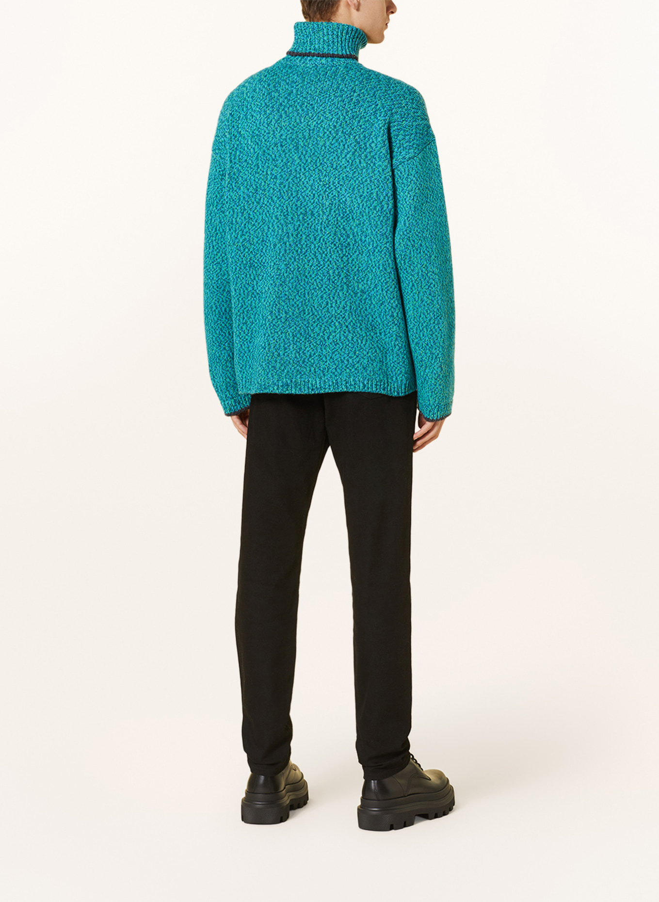 DOLCE & GABBANA Turtleneck sweater, Color: BLUE/ TURQUOISE/ LIGHT GREEN (Image 3)