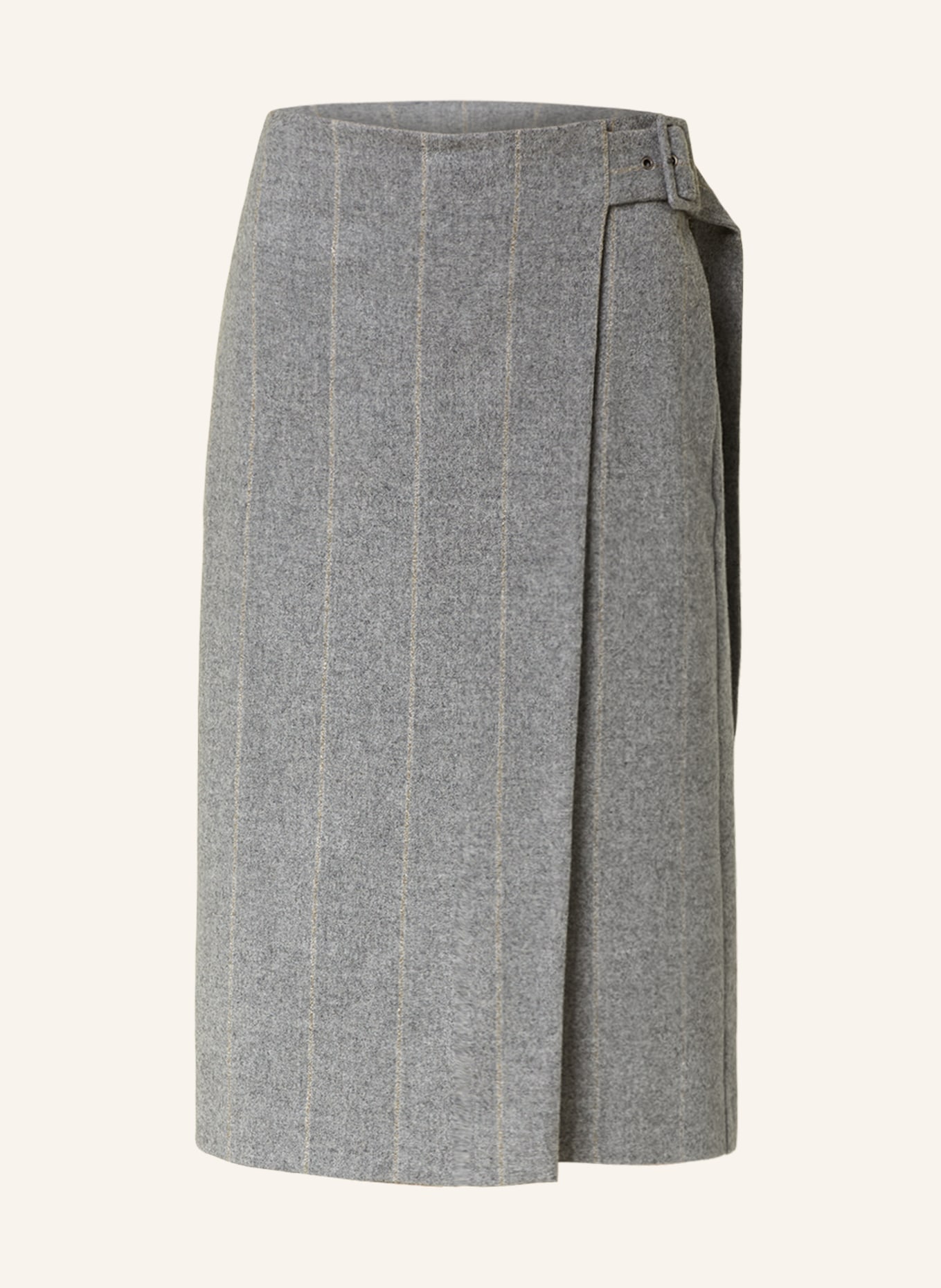 FABIANA FILIPPI Wrap skirt, Color: GRAY/ YELLOW (Image 1)