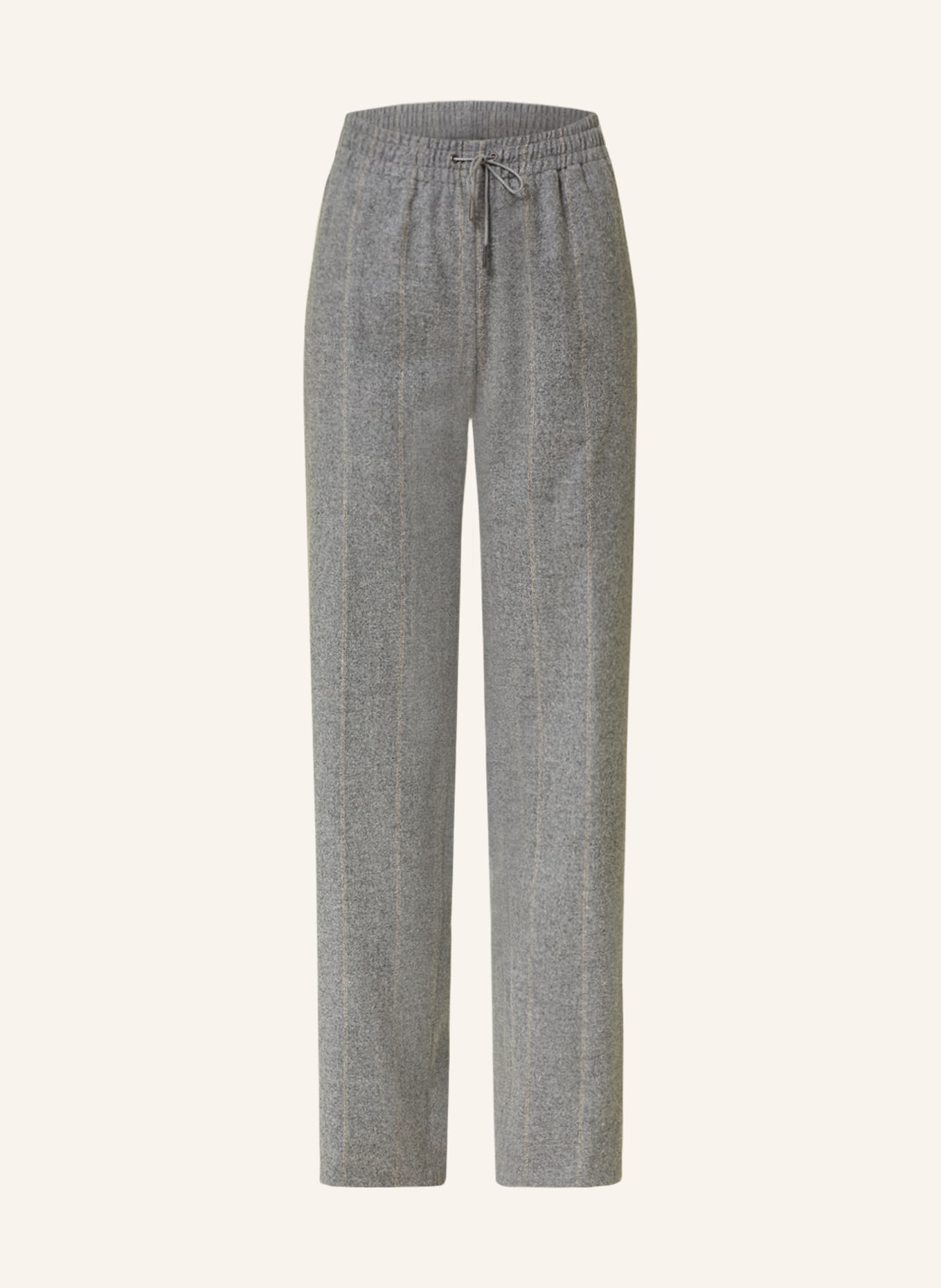 FABIANA FILIPPI Wide leg trousers, Color: GRAY/ YELLOW (Image 1)