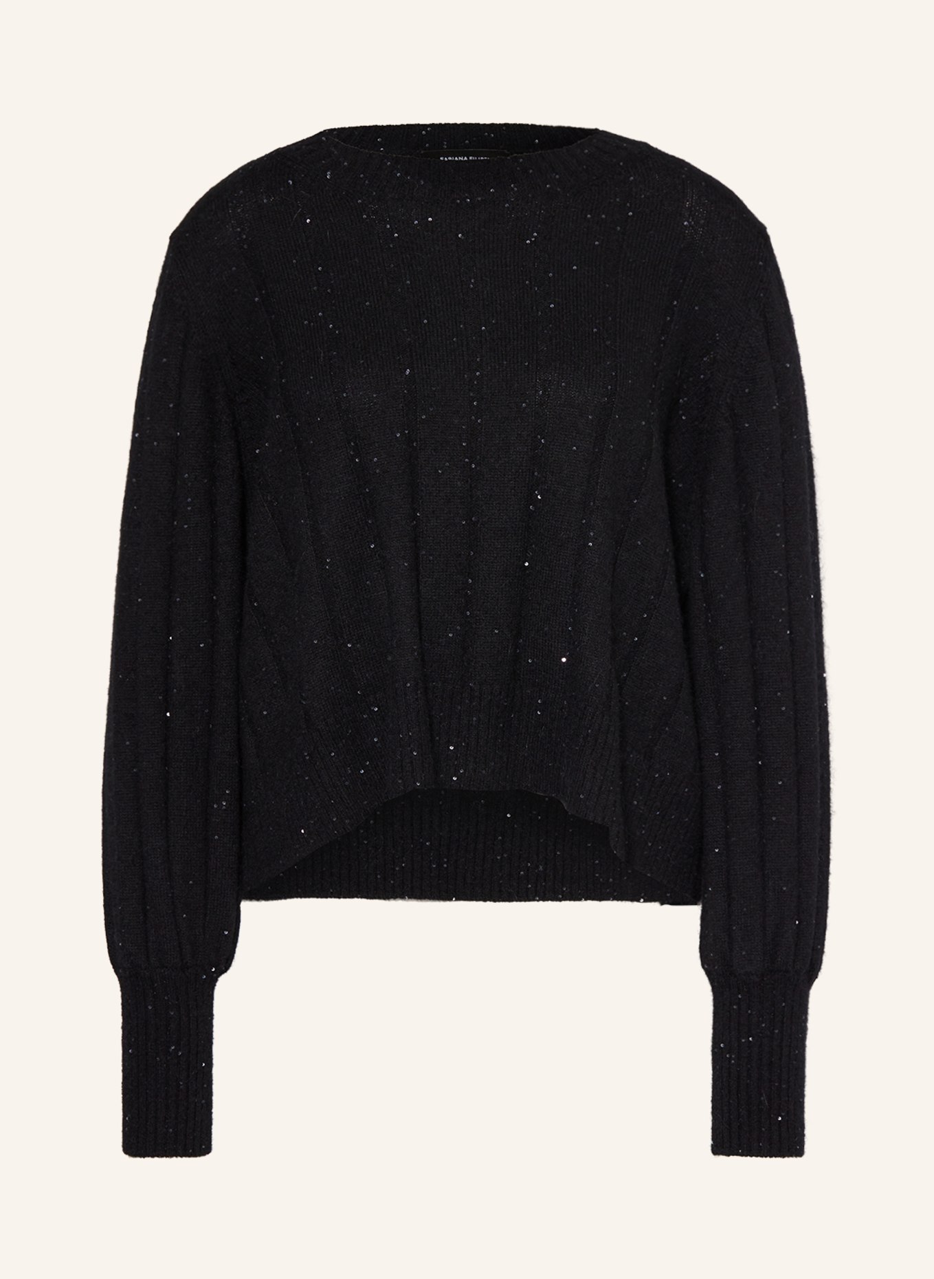 FABIANA FILIPPI Sweater with sequins, Color: BLACK (Image 1)