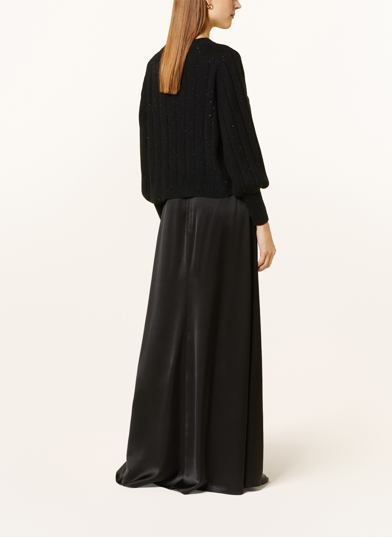 FABIANA FILIPPI Pullover mit Pailletten, Farbe: SCHWARZ (Bild 3)