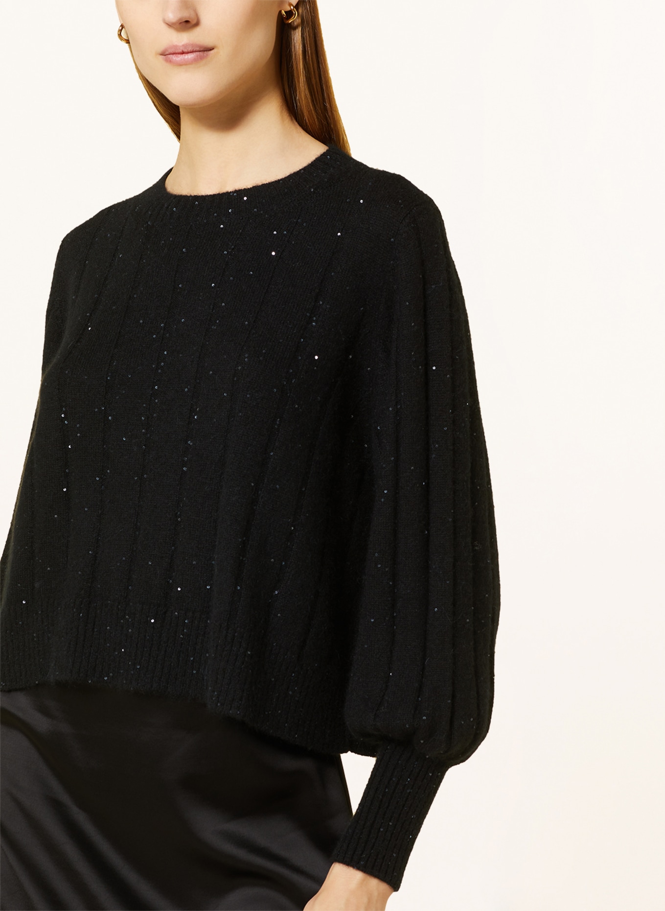 FABIANA FILIPPI Sweater with sequins, Color: BLACK (Image 4)