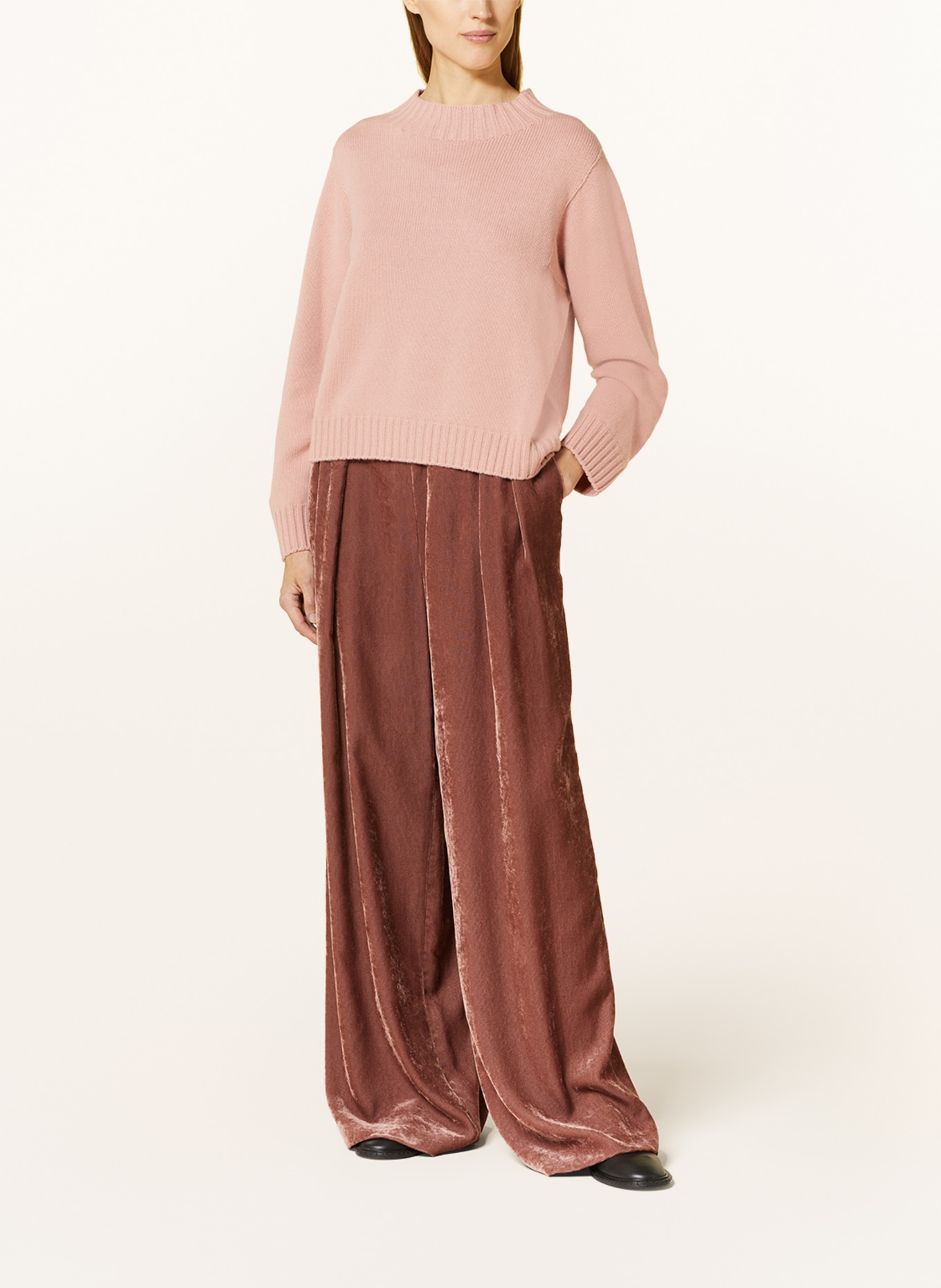 FABIANA FILIPPI Sweter z wełny merino, Kolor: RÓŻOWY (Obrazek 2)