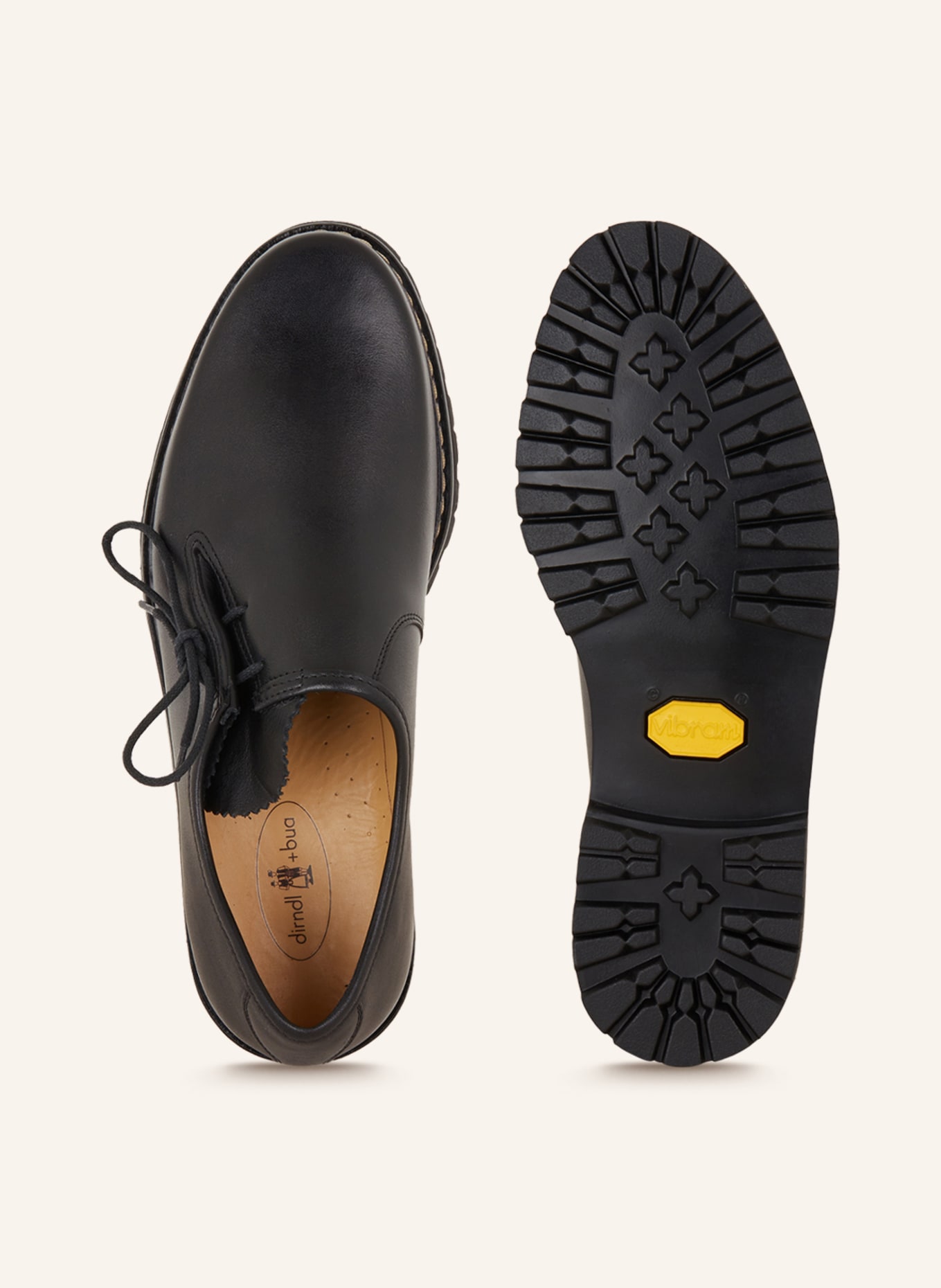 dirndl+bua Haferl shoes RINDBOX, Color: BLACK (Image 5)