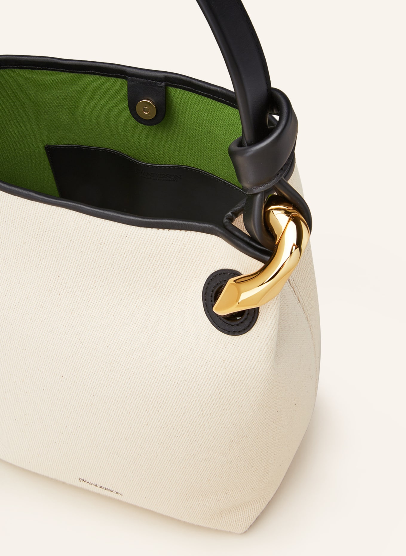 JW ANDERSON Pouch bag THE CHAIN BUCKET, Color: CREAM (Image 3)