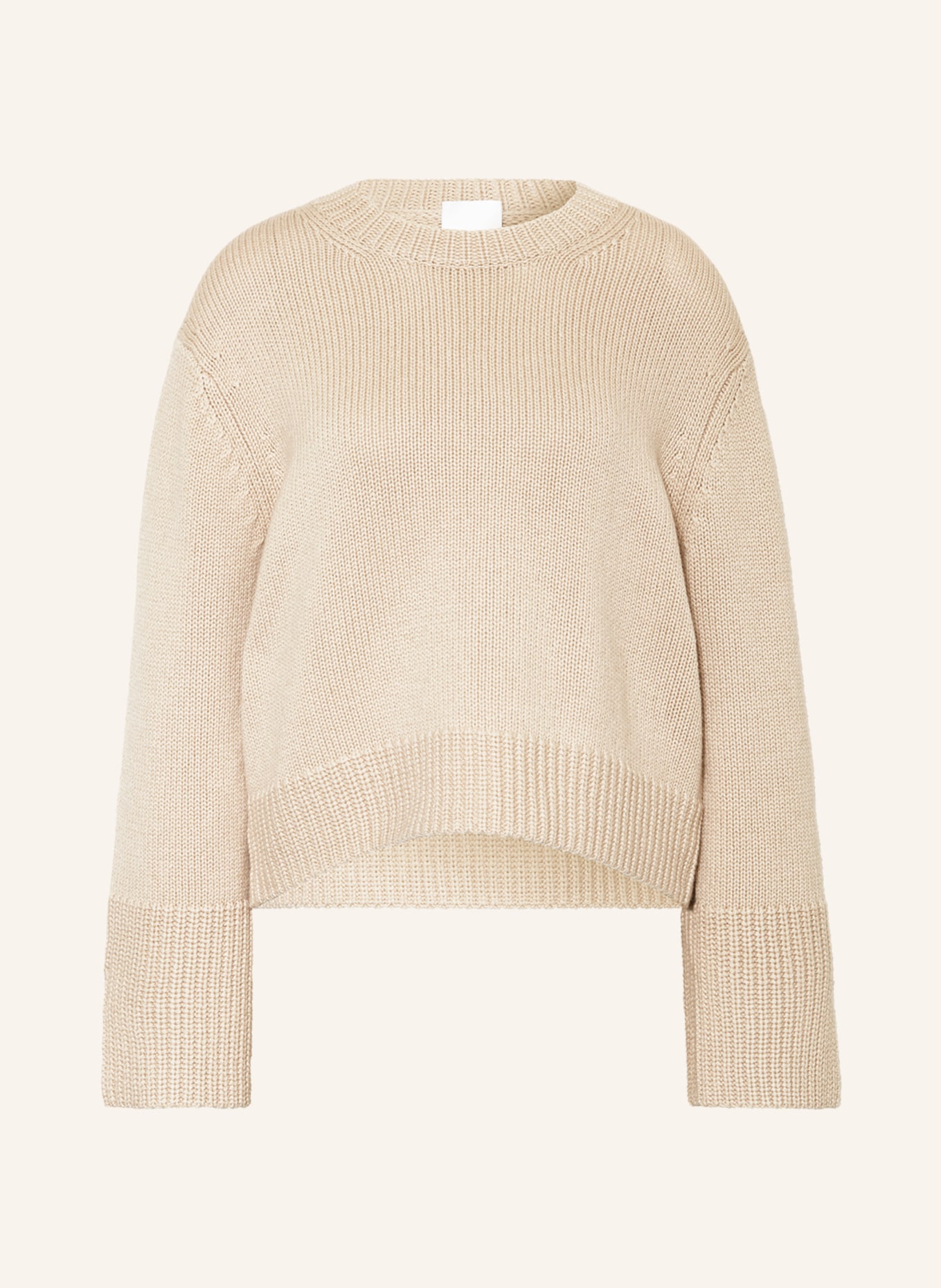 ALLUDE Sweater with cashmere, Color: LIGHT BROWN (Image 1)
