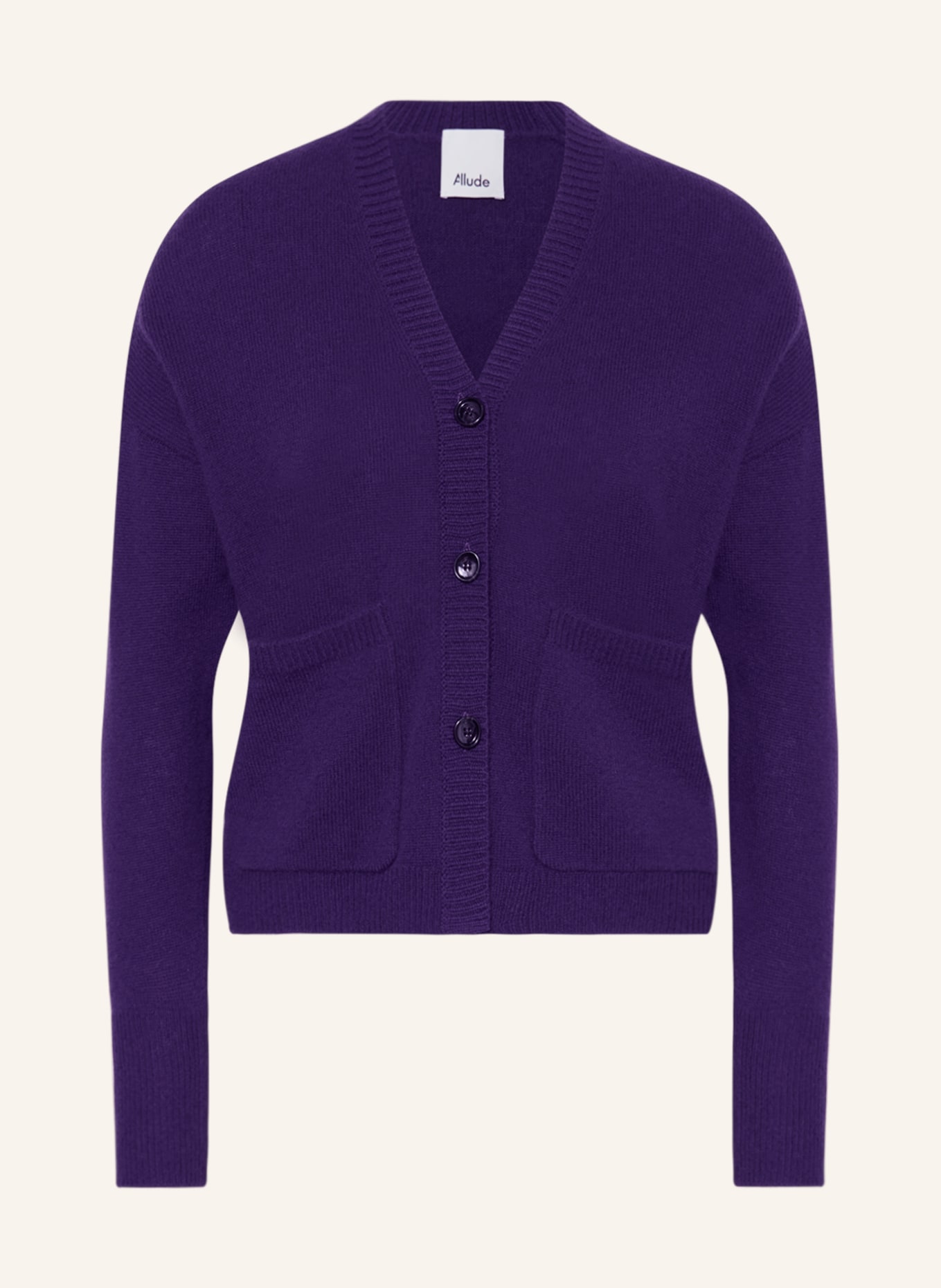 Purple cashmere cardigan online