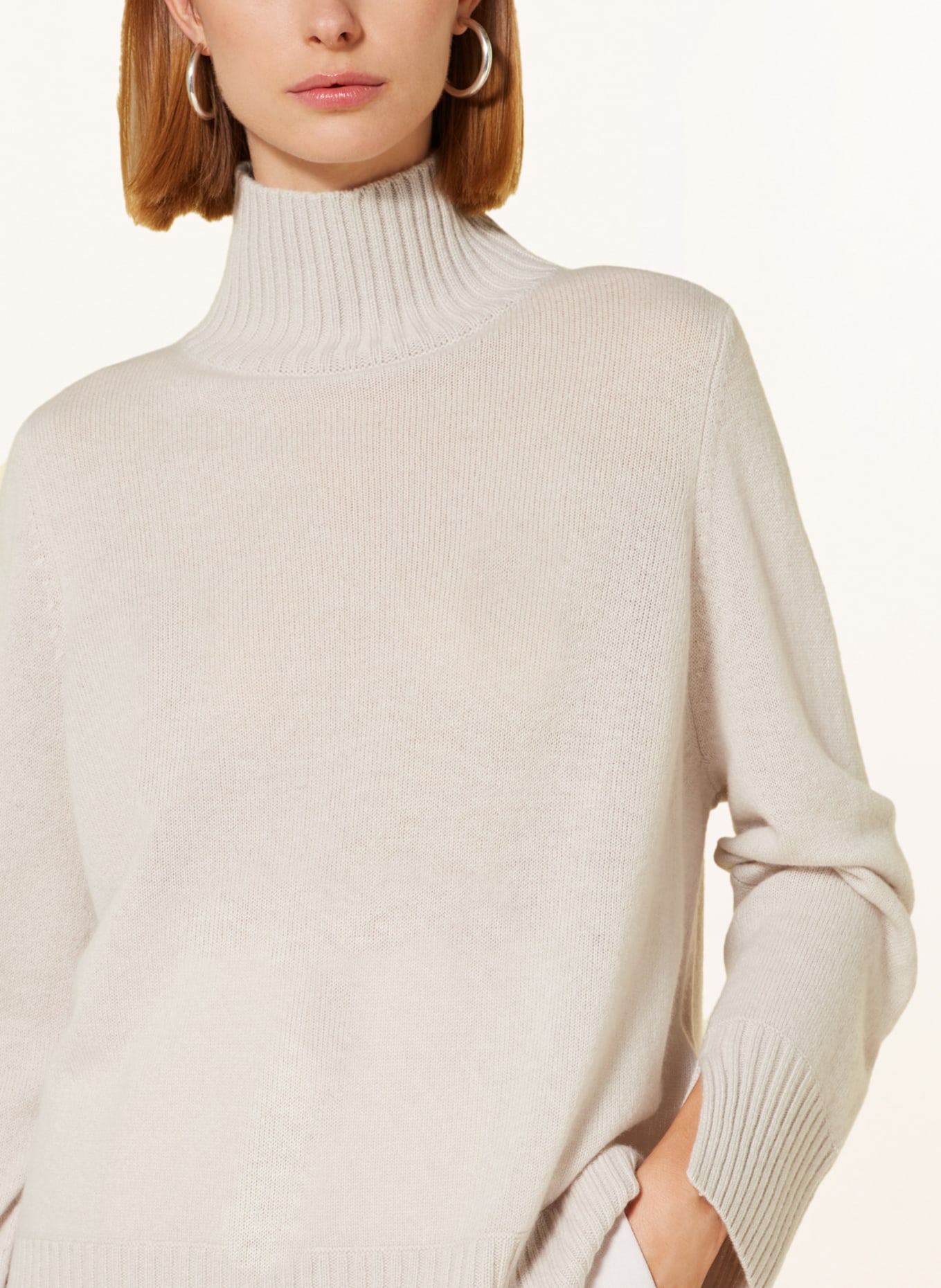 ALLUDE Cashmere-Pullover, Farbe: BEIGE (Bild 4)