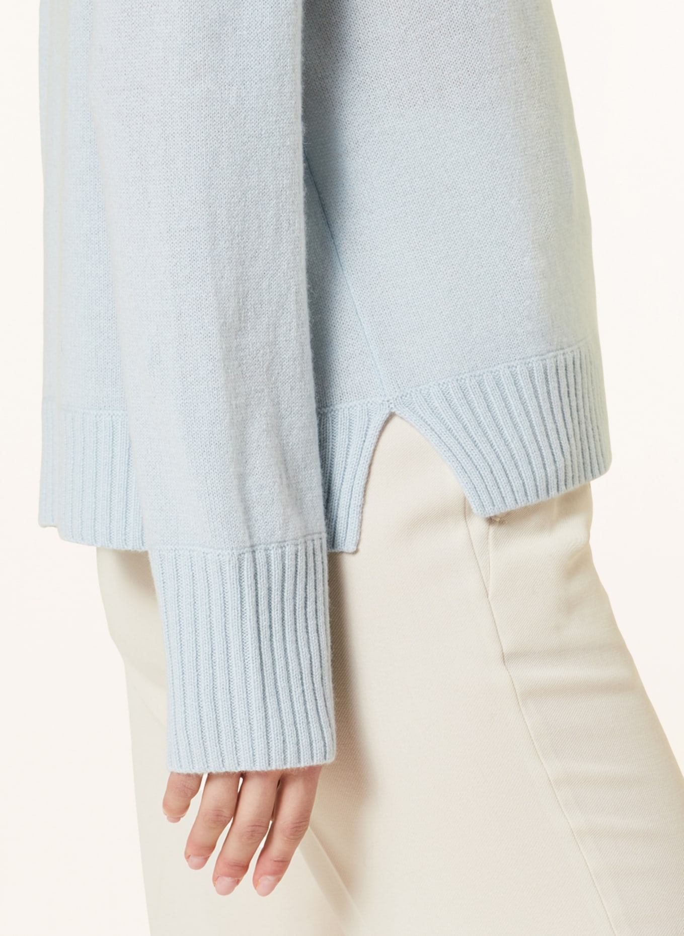 ALLUDE Cashmere sweater, Color: LIGHT BLUE (Image 4)
