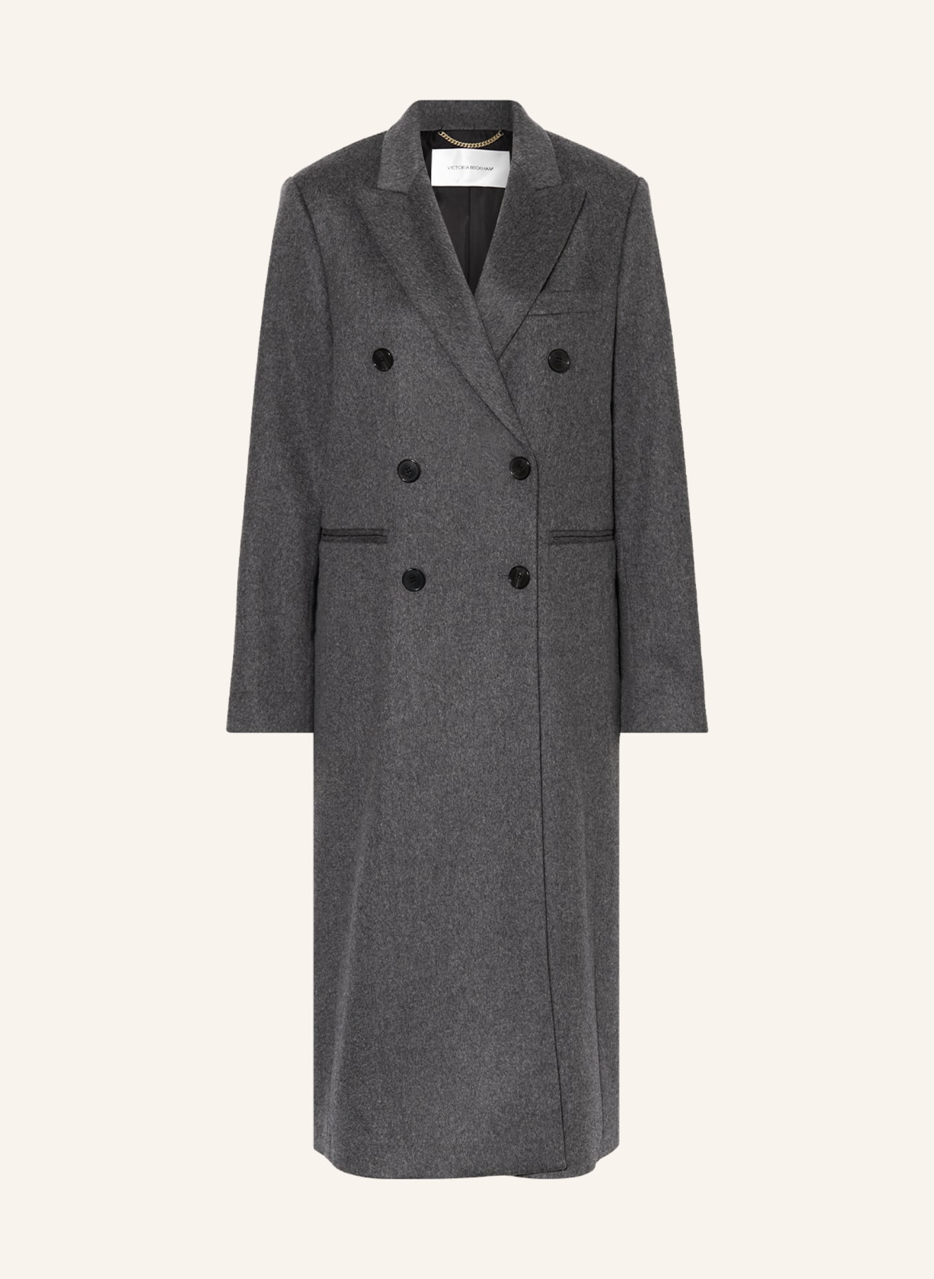 VICTORIABECKHAM Wool coat, Color: GRAY (Image 1)