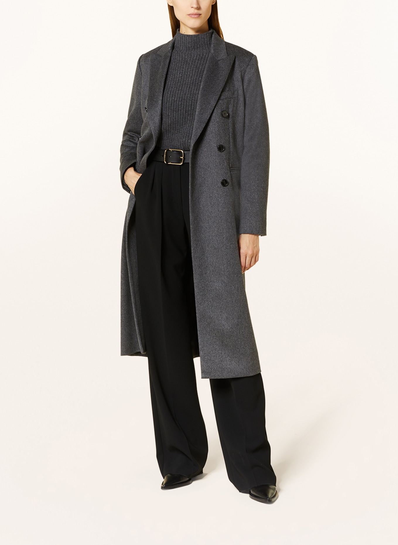 VICTORIABECKHAM Wool coat, Color: GRAY (Image 2)