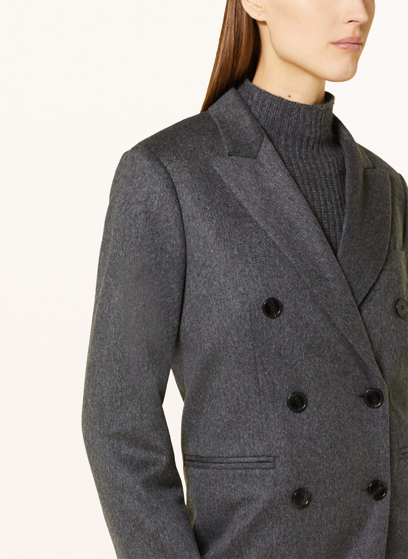 VICTORIABECKHAM Wool coat, Color: GRAY (Image 4)