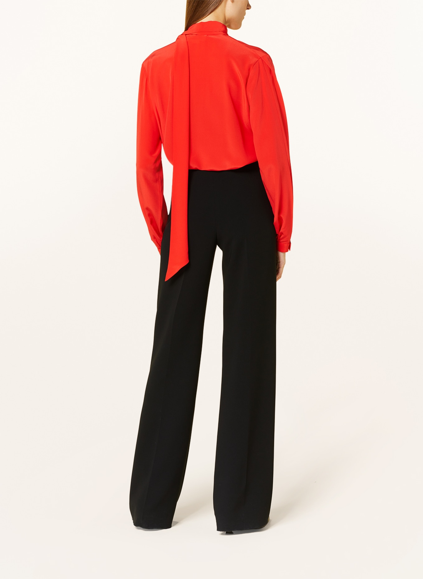 VICTORIABECKHAM Shirt blouse with detachable bow, Color: RED (Image 3)