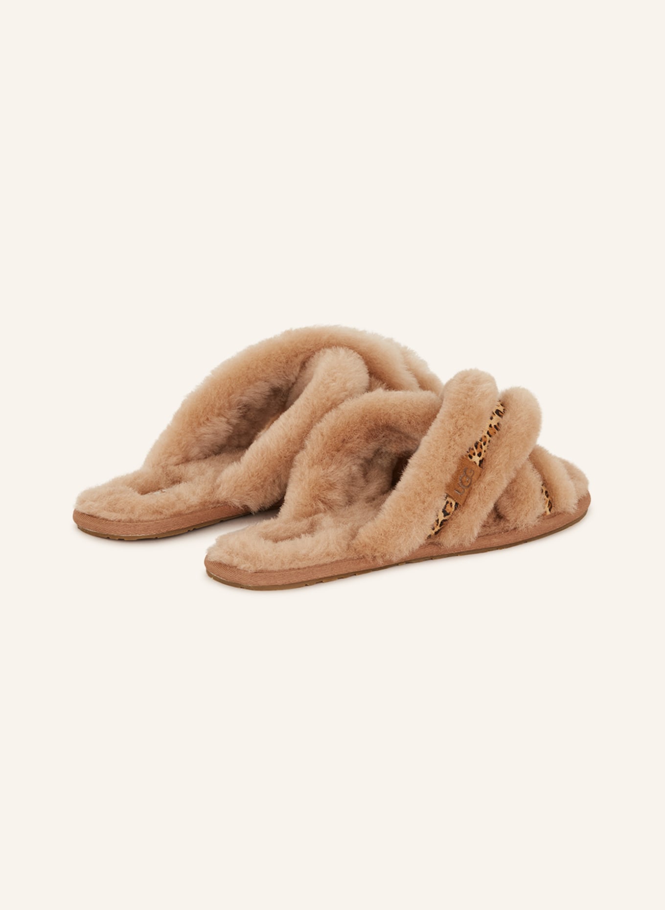 UGG Slippers SCUFFITA with lambskin, Color: BEIGE (Image 2)