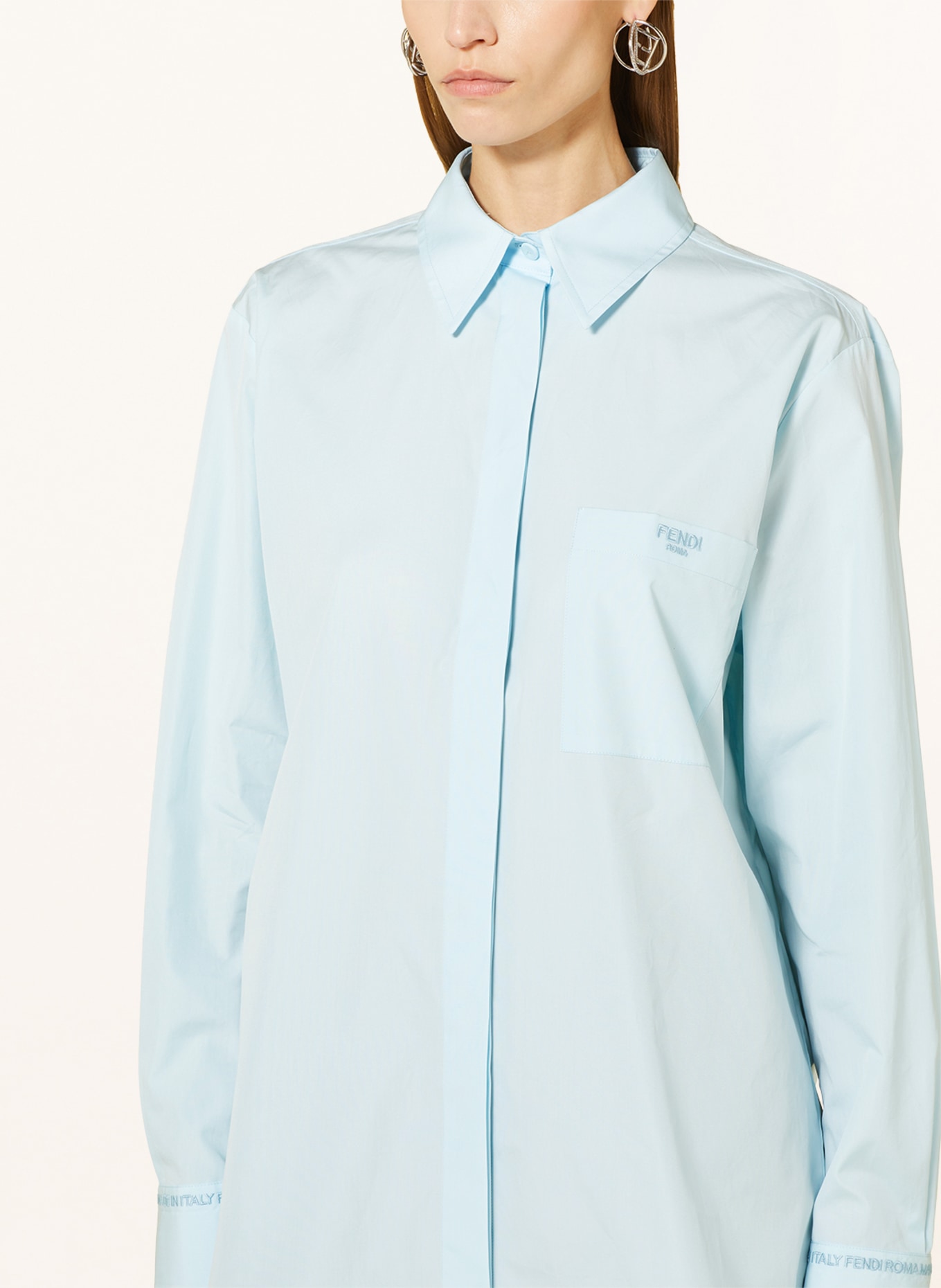 FENDI Shirt blouse, Color: LIGHT BLUE (Image 4)