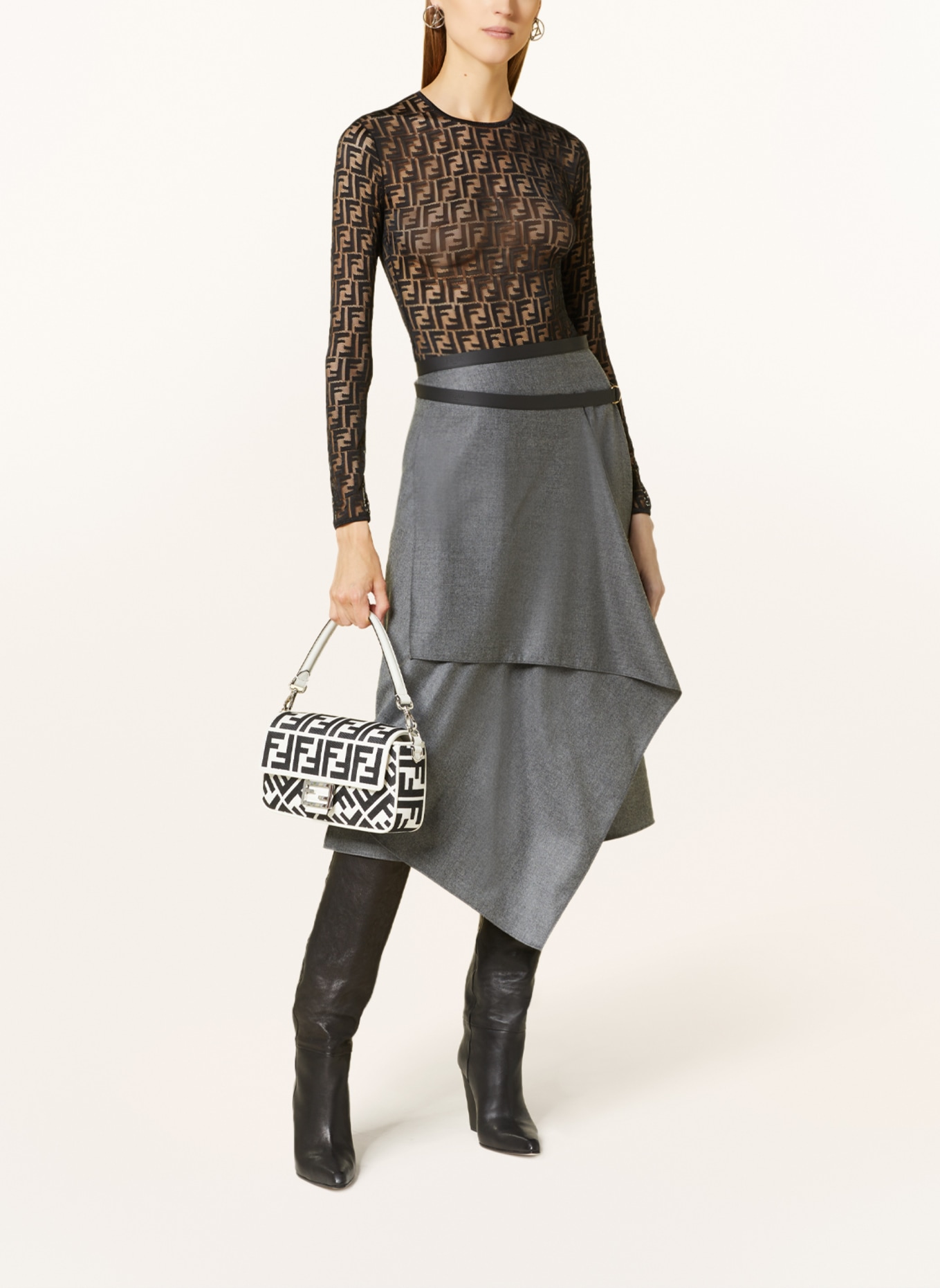FENDI Skirt, Color: GRAY (Image 2)