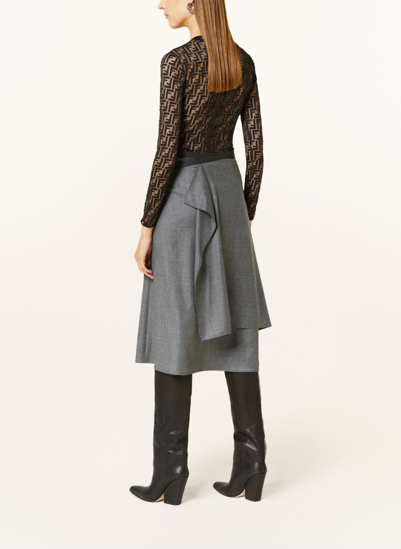 FENDI Skirt, Color: GRAY (Image 3)