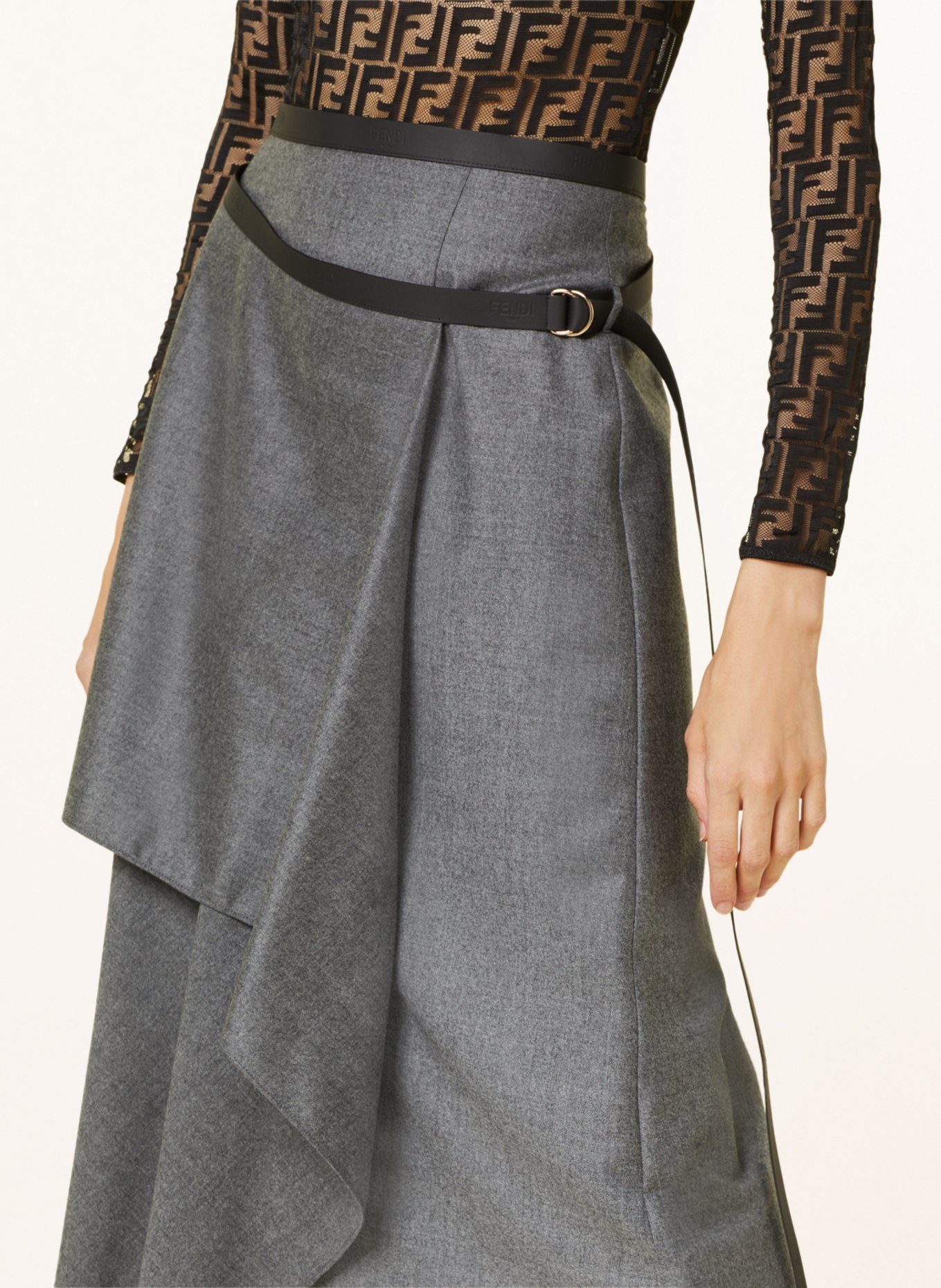 FENDI Skirt, Color: GRAY (Image 4)