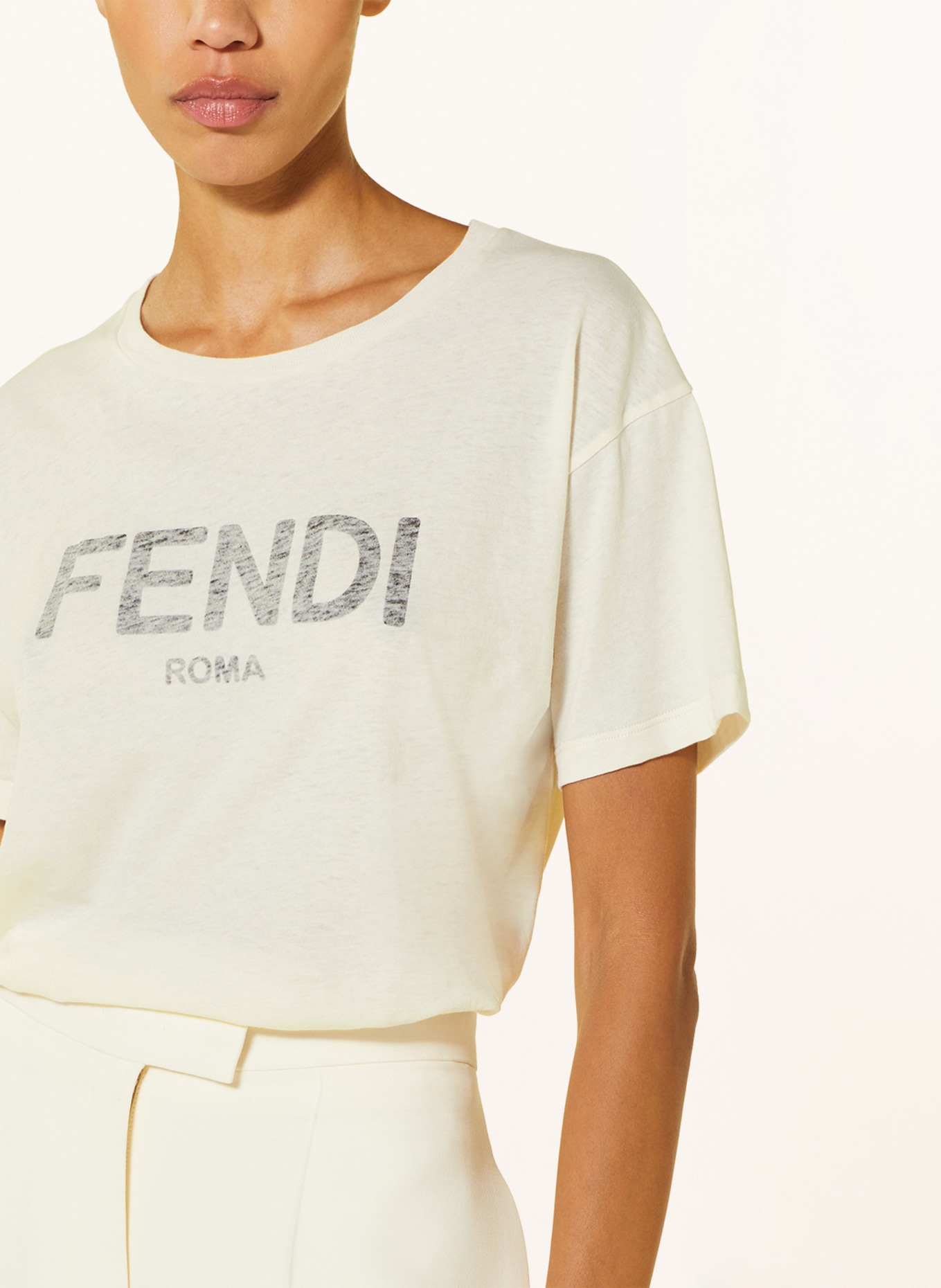 FENDI T-shirt, Kolor: ECRU (Obrazek 4)