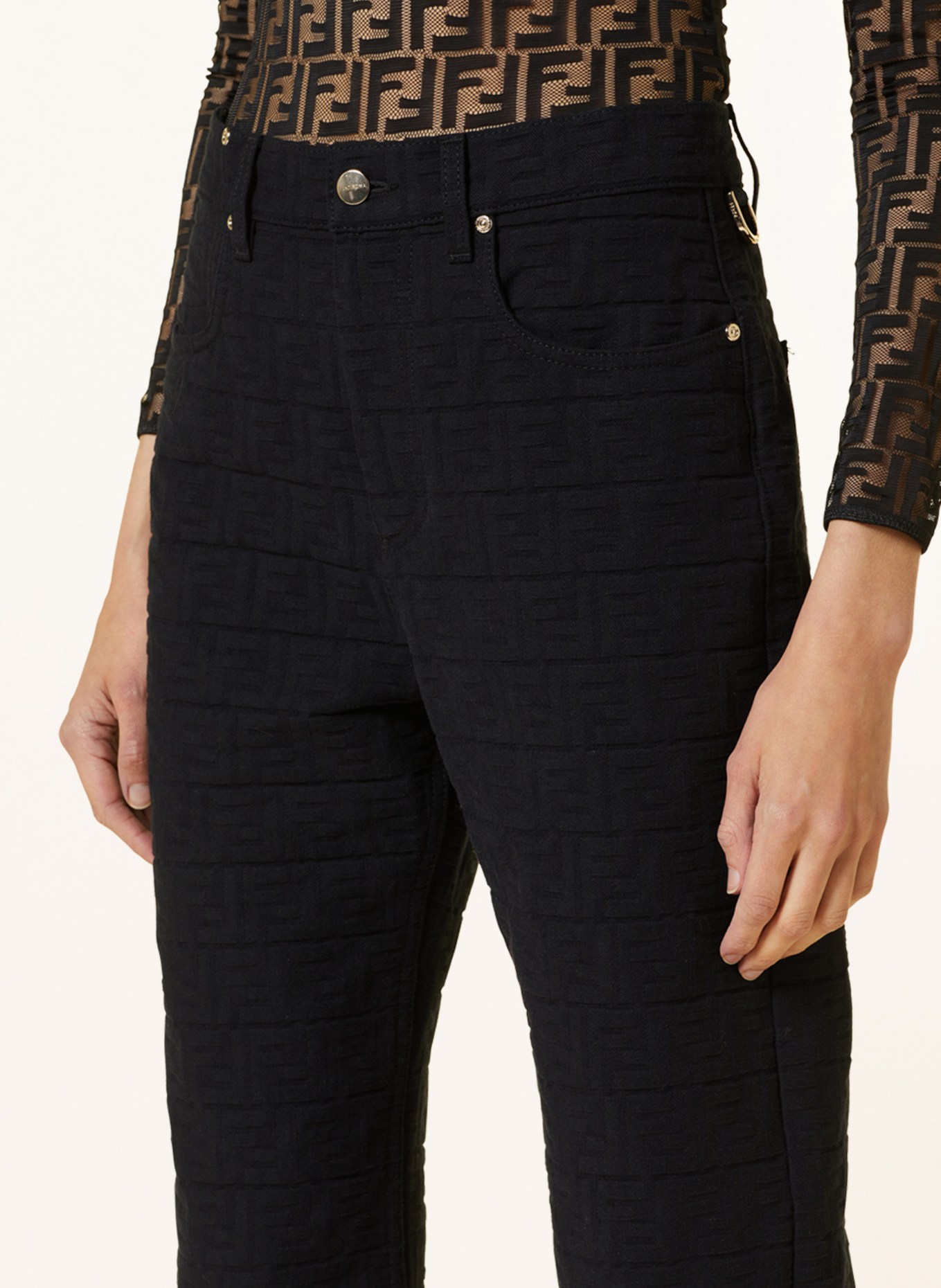 FENDI Jeans, Color: BLACK (Image 5)