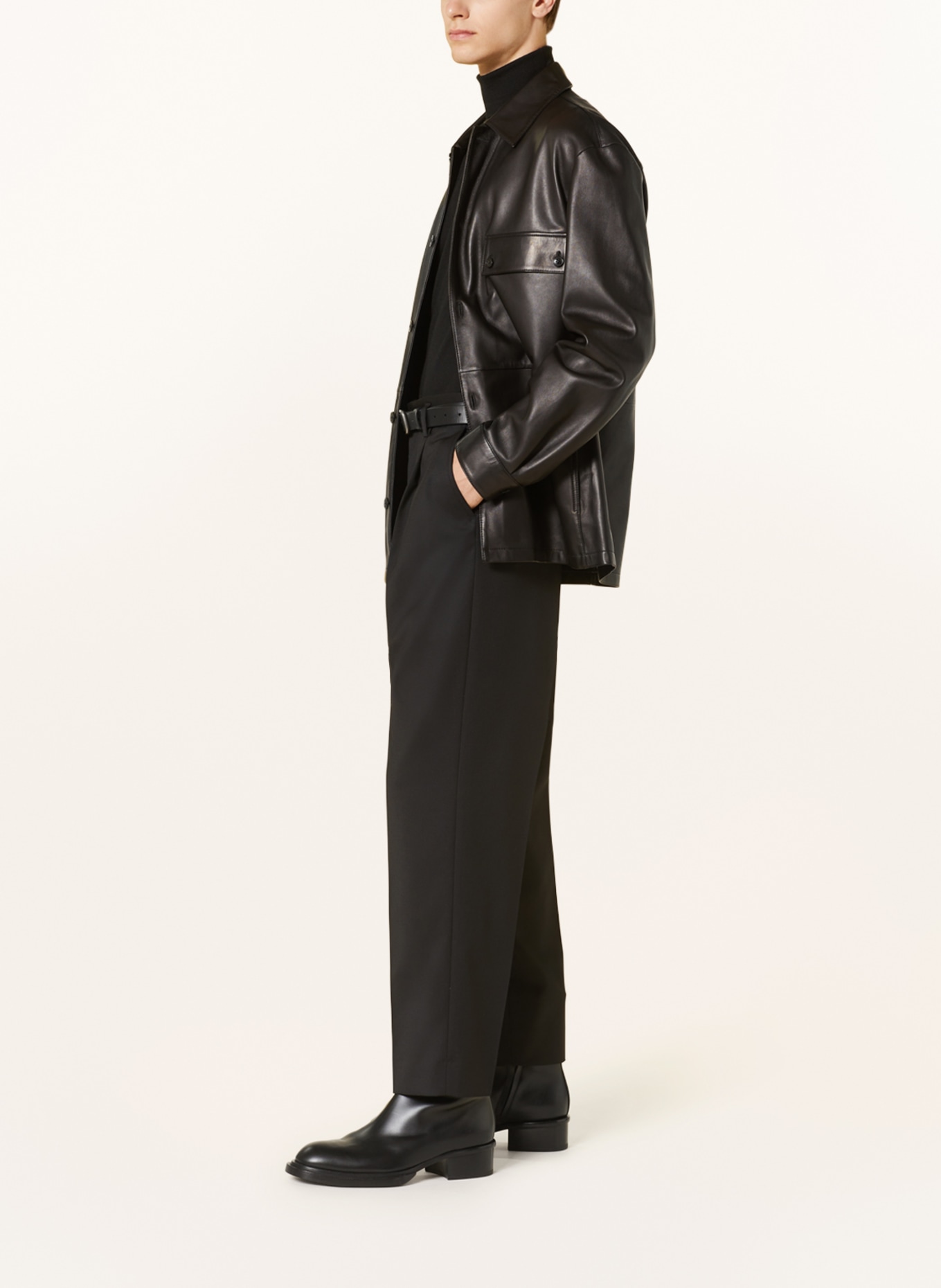 Filippa K Trousers SAMSON regular fit, Color: BLACK (Image 4)
