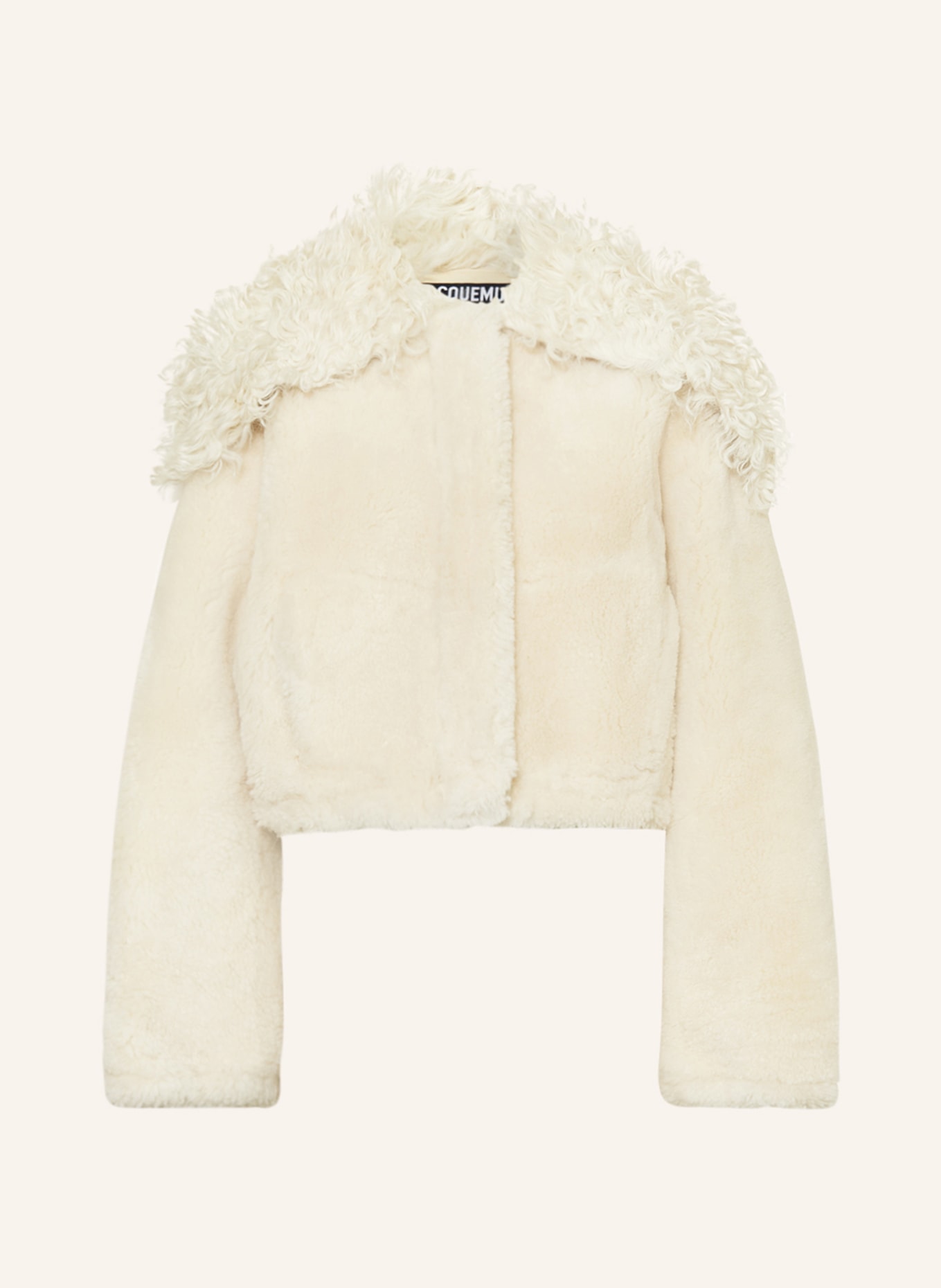 JACQUEMUS Real fur jacket LA VESTE PILONI, Color: BEIGE (Image 1)