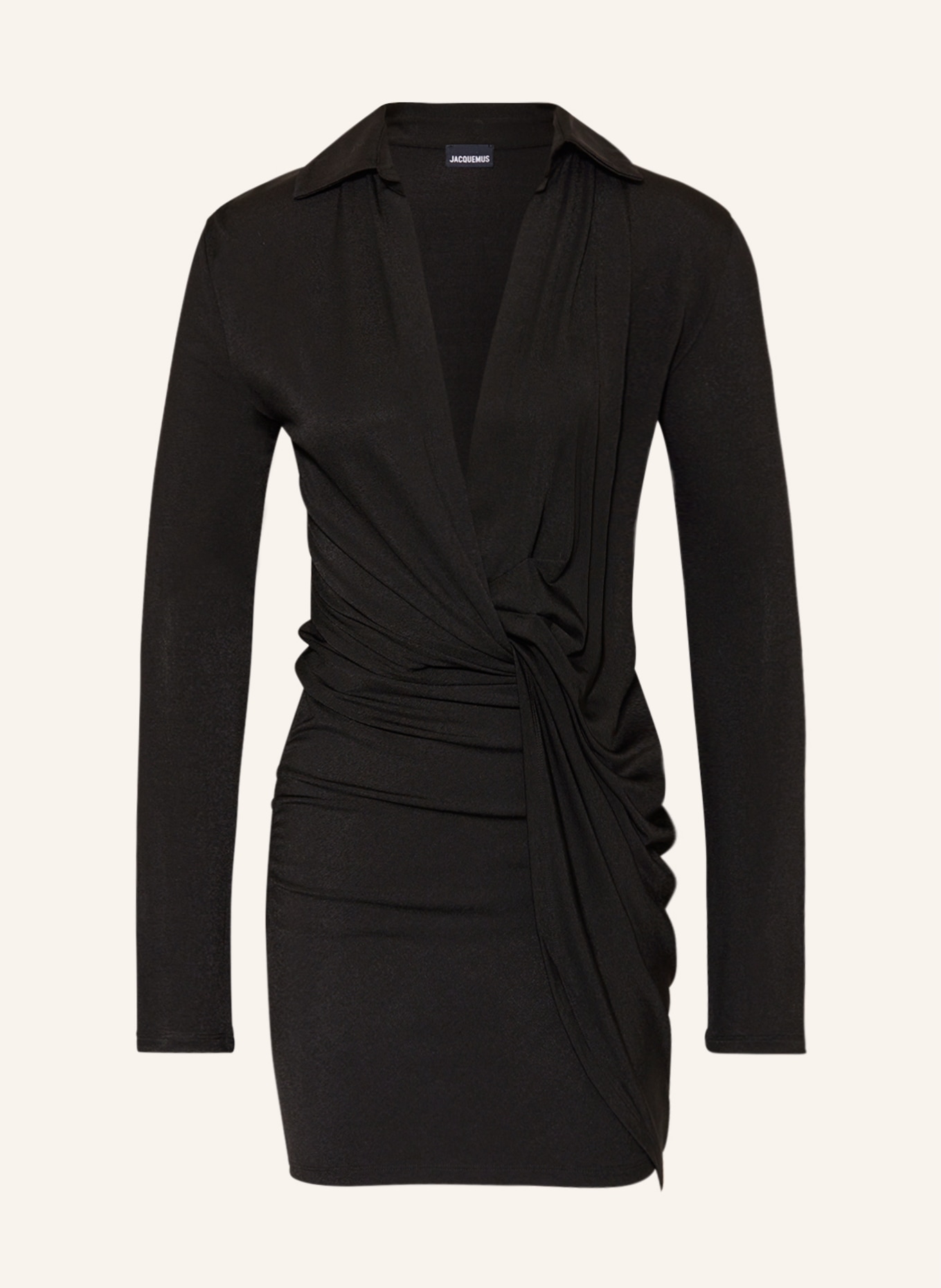 JACQUEMUS Jersey dress LA ROBE BAHIA, Color: BLACK (Image 1)