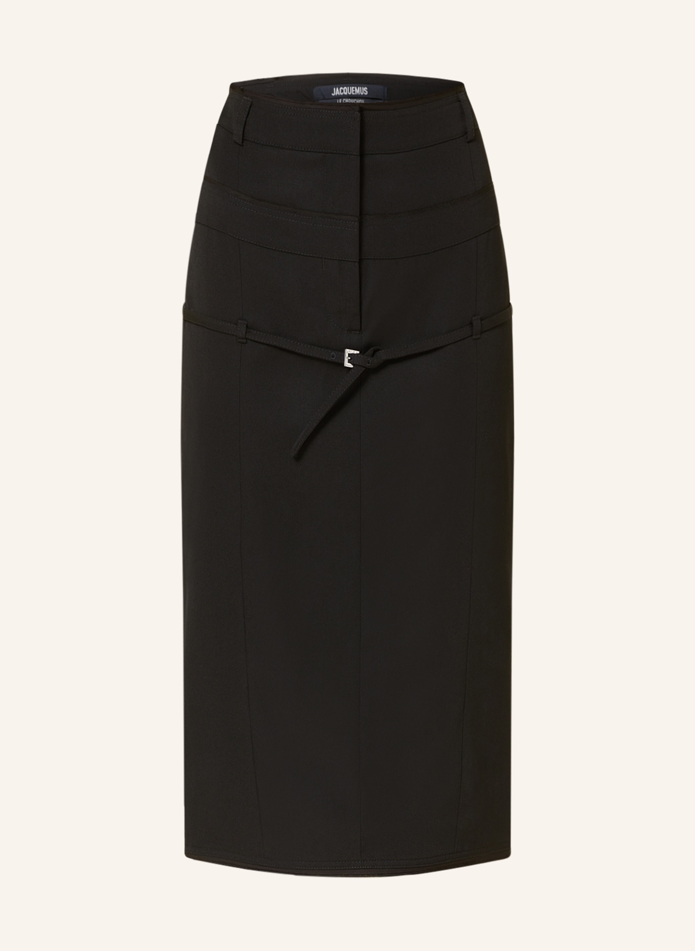 JACQUEMUS Skirt LA JUPE CARACO, Color: BLACK (Image 1)