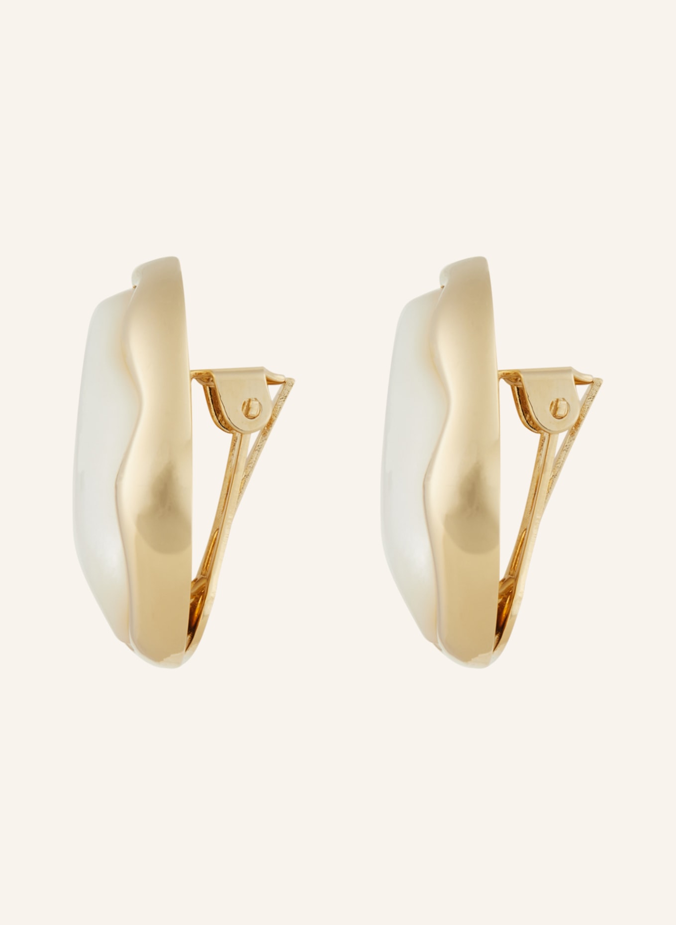 Chloé Ear clips SYBIL, Color: GOLD/ WHITE (Image 2)
