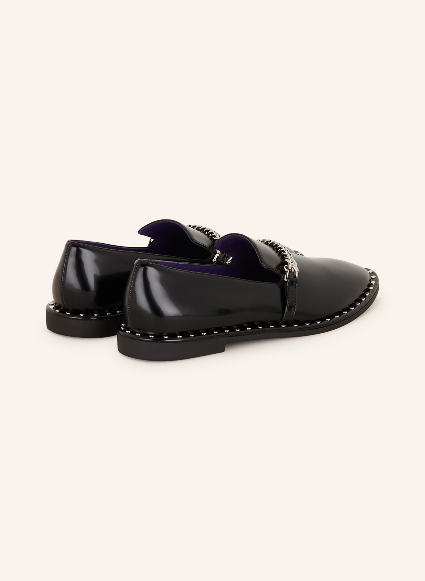 STELLA McCARTNEY Loafers FALABELLA with rivets, Color: BLACK (Image 2)