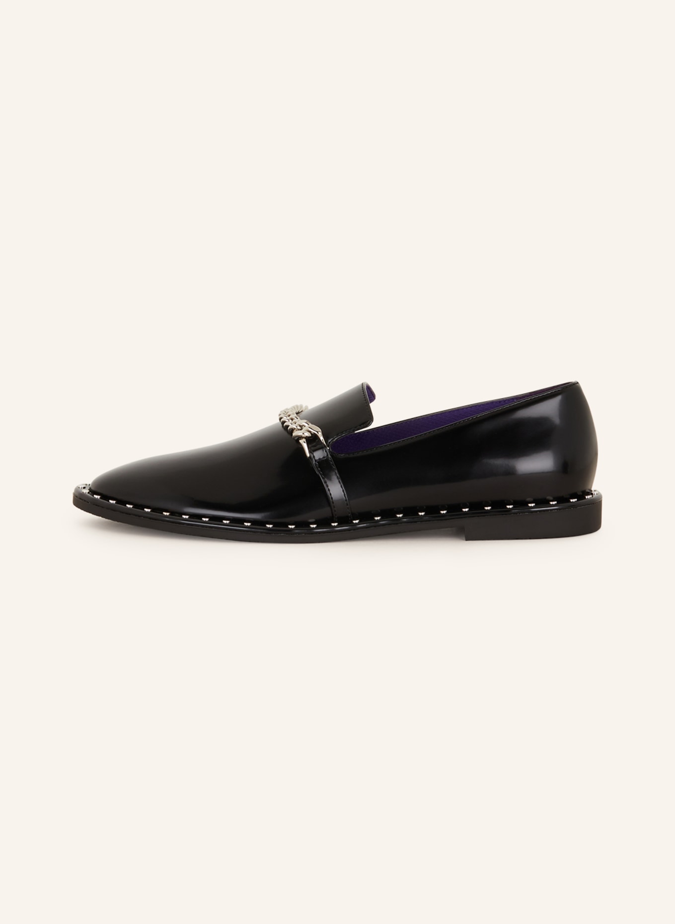 STELLA McCARTNEY Loafers FALABELLA with rivets, Color: BLACK (Image 4)