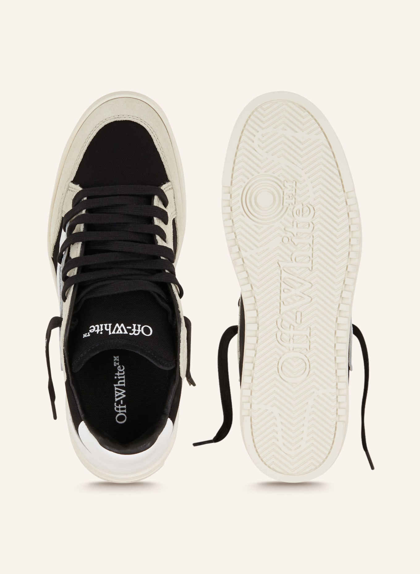 Off-White Sneakers 5.0 OFF COURT, Color: BLACK/ WHITE/ CREAM (Image 5)