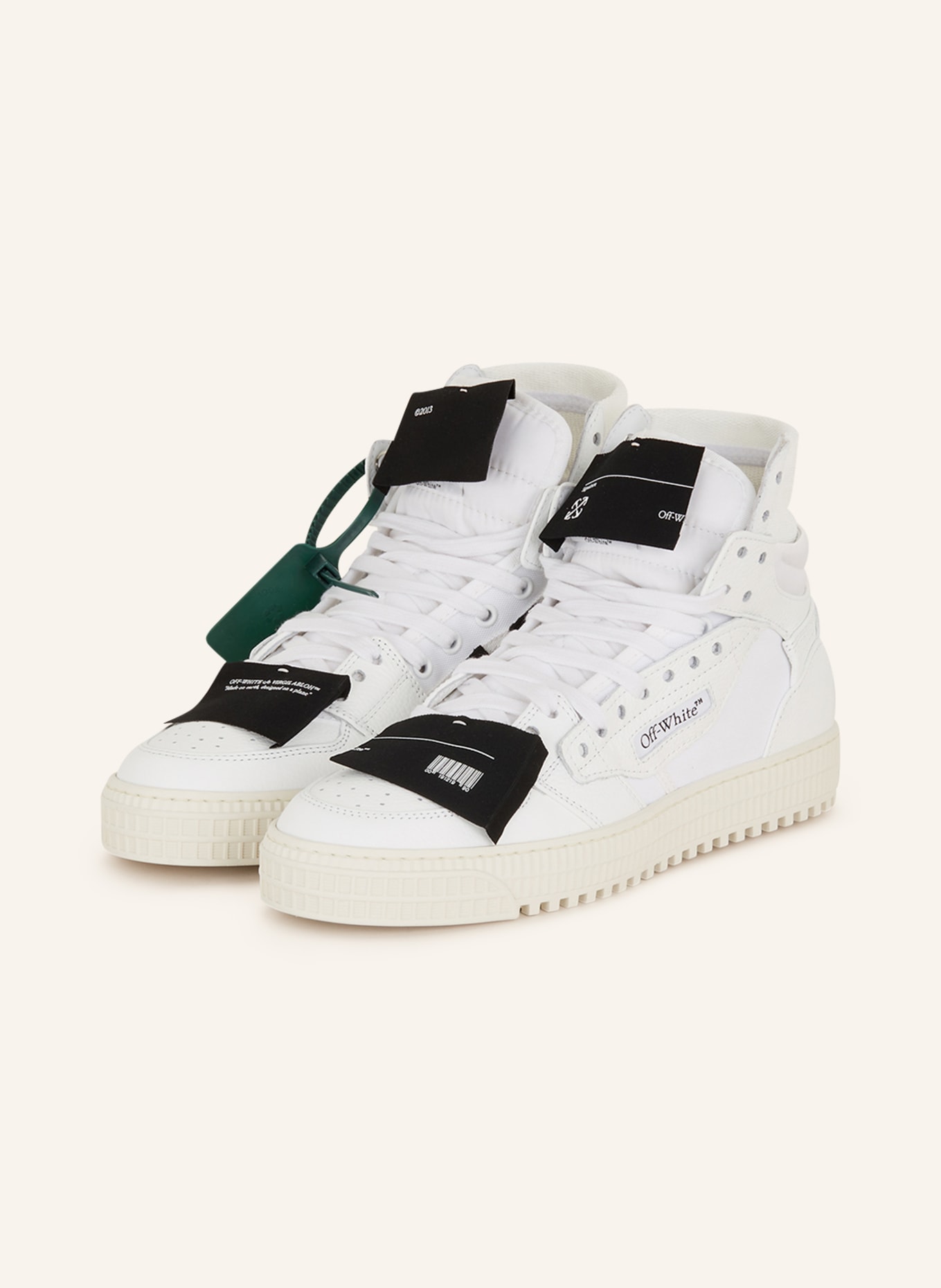 Off-White High-top sneakers 3.0 OFF COURT, Color: WHITE/ BLACK (Image 1)