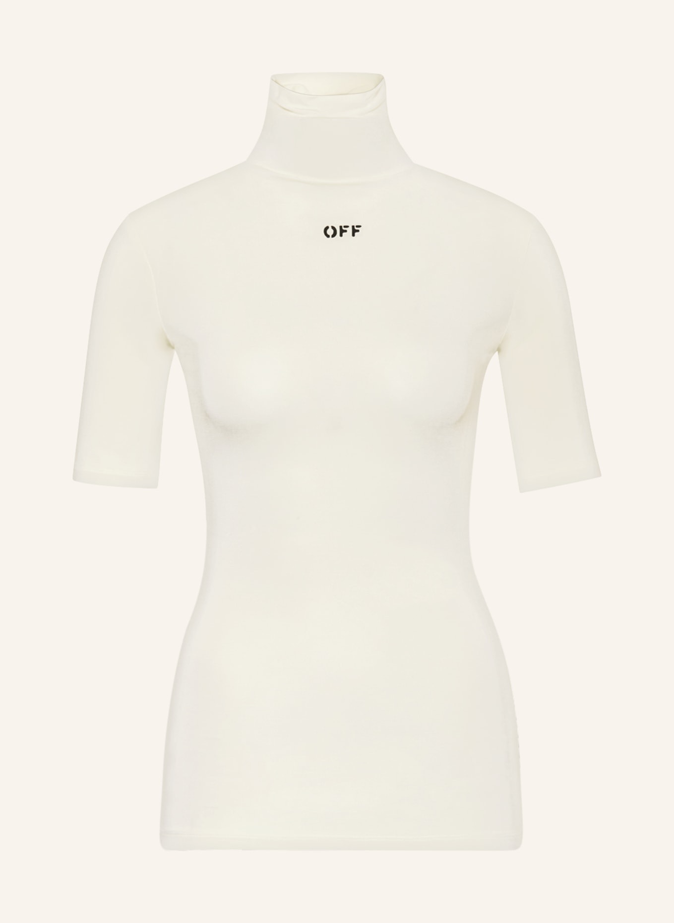 Off-White Rollkragenshirt, Farbe: CREME (Bild 1)