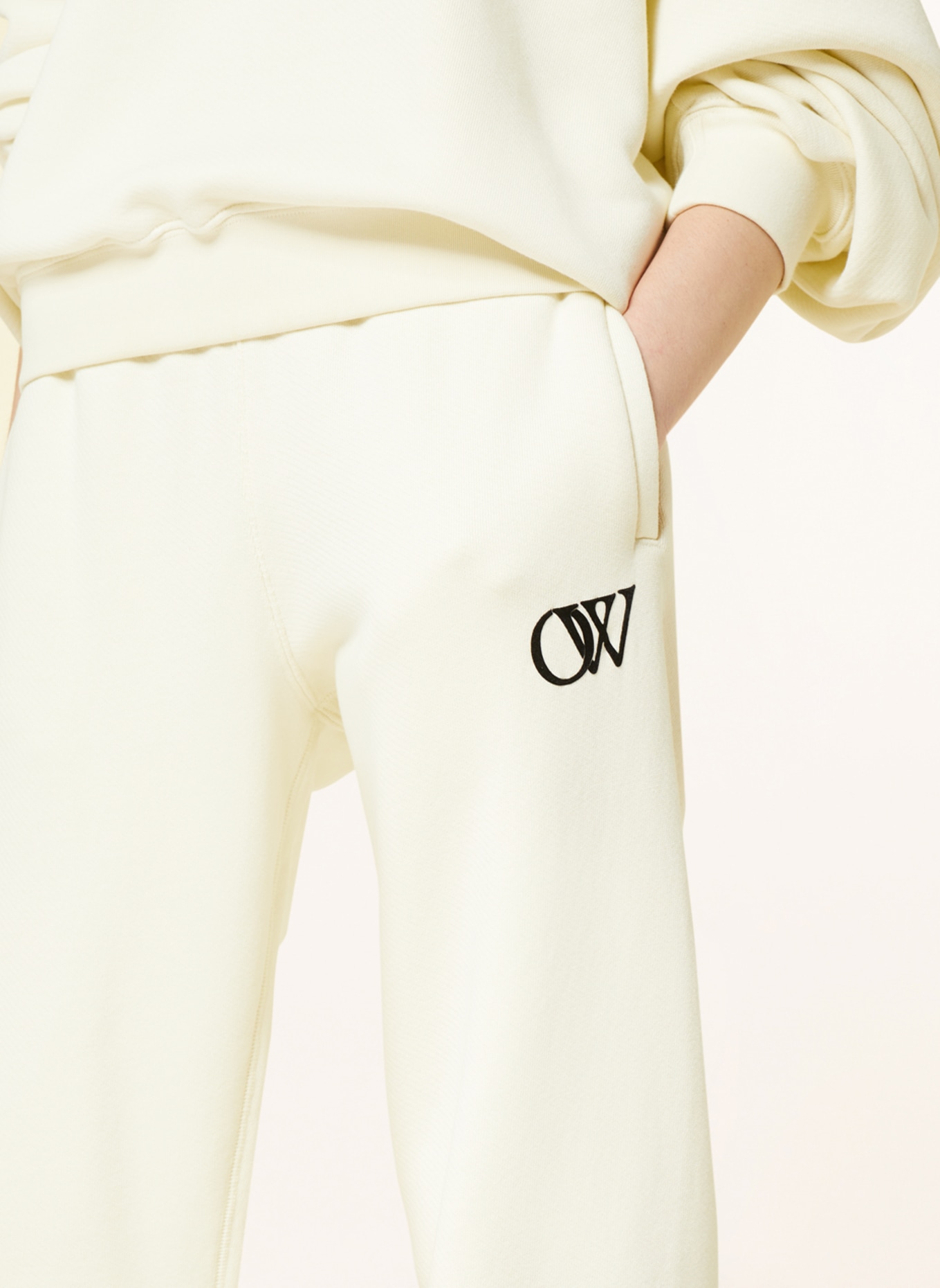 Off-White Sweatpants, Color: CREAM (Image 5)