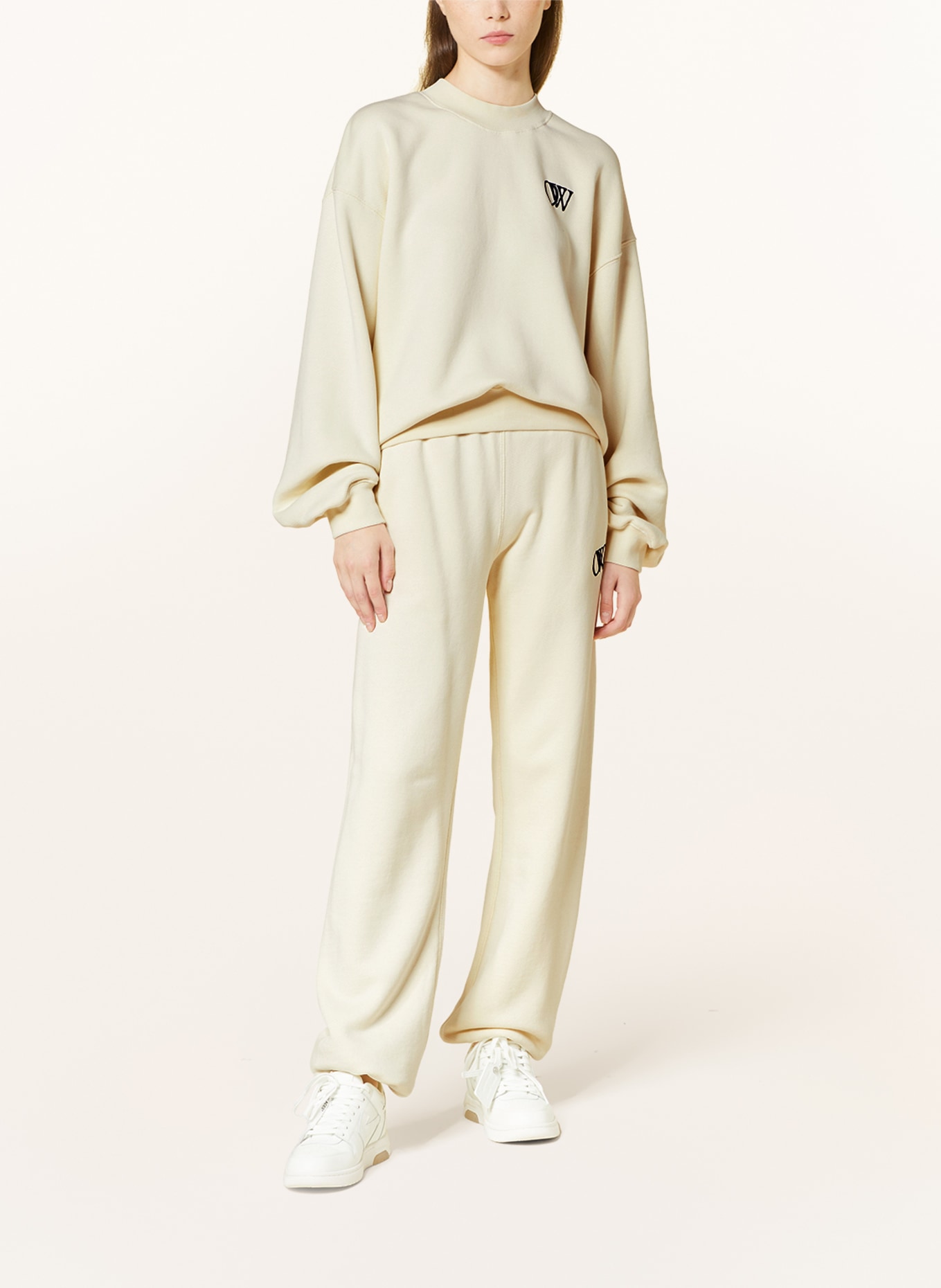 Off-White Oversized-Sweatshirt, Farbe: ECRU (Bild 2)