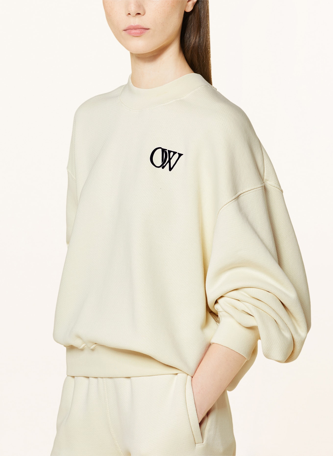 Off-White Oversized sweatshirt, Color: ECRU (Image 4)