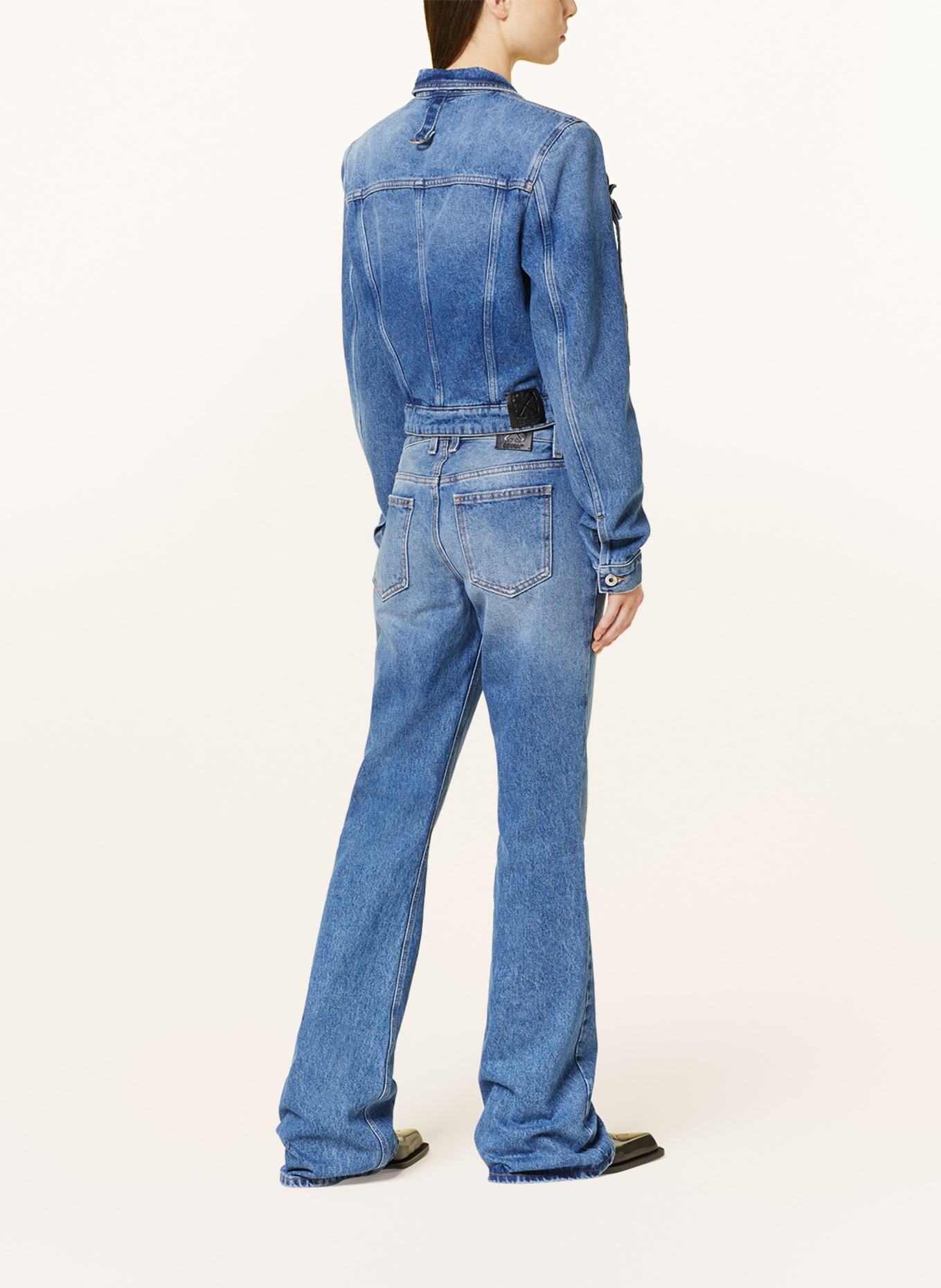 Off-White Krótka kurtka jeansowa, Kolor: 4500 BLUE NO COLOR (Obrazek 3)